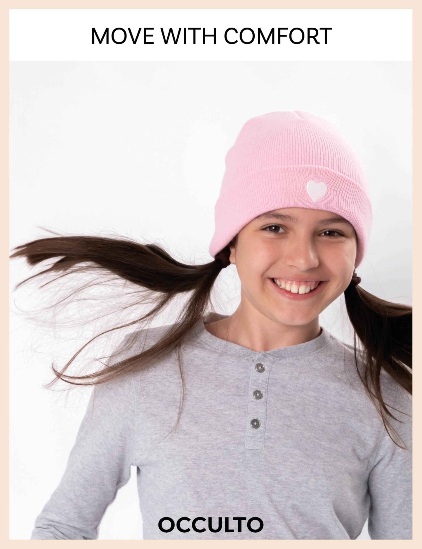 Occulto Jungen & Mädchen Winter Mütze (Model: Lian), Kinder Beanie