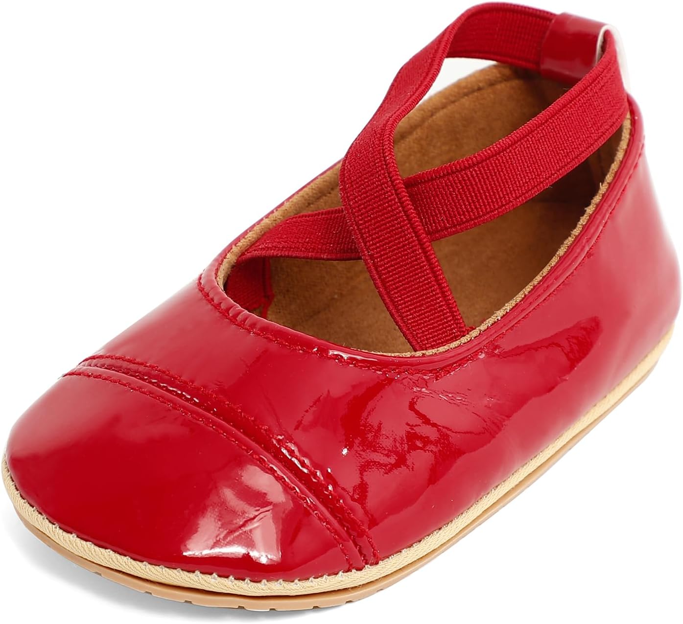 Cheerful Mario Baby Mädchen Schuhe Baby Ballerina Schuhe Lauflernschuhe Taufe Schuhe mit Bowknot PU Leder Babyschuhe