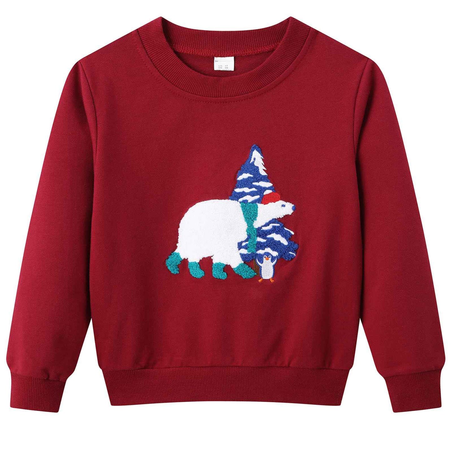 Dinopjs Boys' Jumper, Boys' Warm Sweatshirts, Classic Cartoon Animals, Tractor, Dino, Flying Dragon Knight, Rainbow, Polar Bear Christmas Tree, Cotton Sports Shirts for Children 2-9 Years