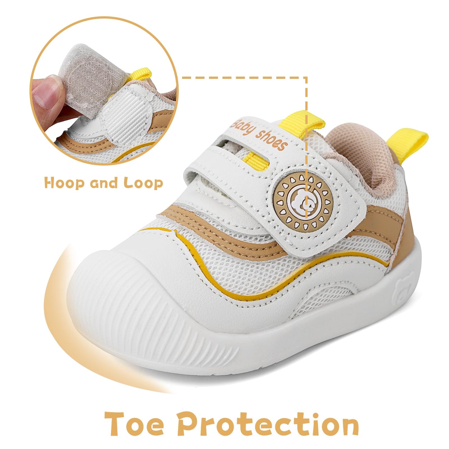 MASOCIO Lauflernschuhe Baby Schuhe Junge Mädchen Babyschuhe Weich Flach Gummi Anti-Rutsch