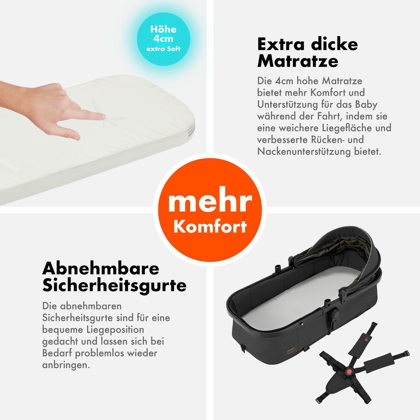 Daliya® FLEXI-PRO M 2in1 Kombikinderwagen & Buggy – XXL-Set, Reise-Kinderwagen mit Einhand-Abnahme, Wetterschutz, Sportsitz, Wickeltasche, Spieltisch, Regenschutz, dicke Matratze (Olivgrün)