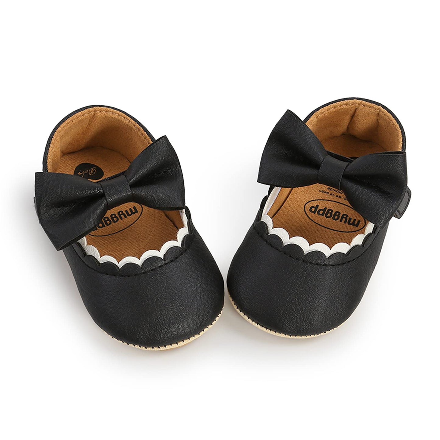 RVROVIC Baby Mädchen Mokassins Prinzessin Mary Jane Flache Kleider Schuhe Premium Leichte Weiche Sohle Krippe Schuhe Kleinkind Schuhe
