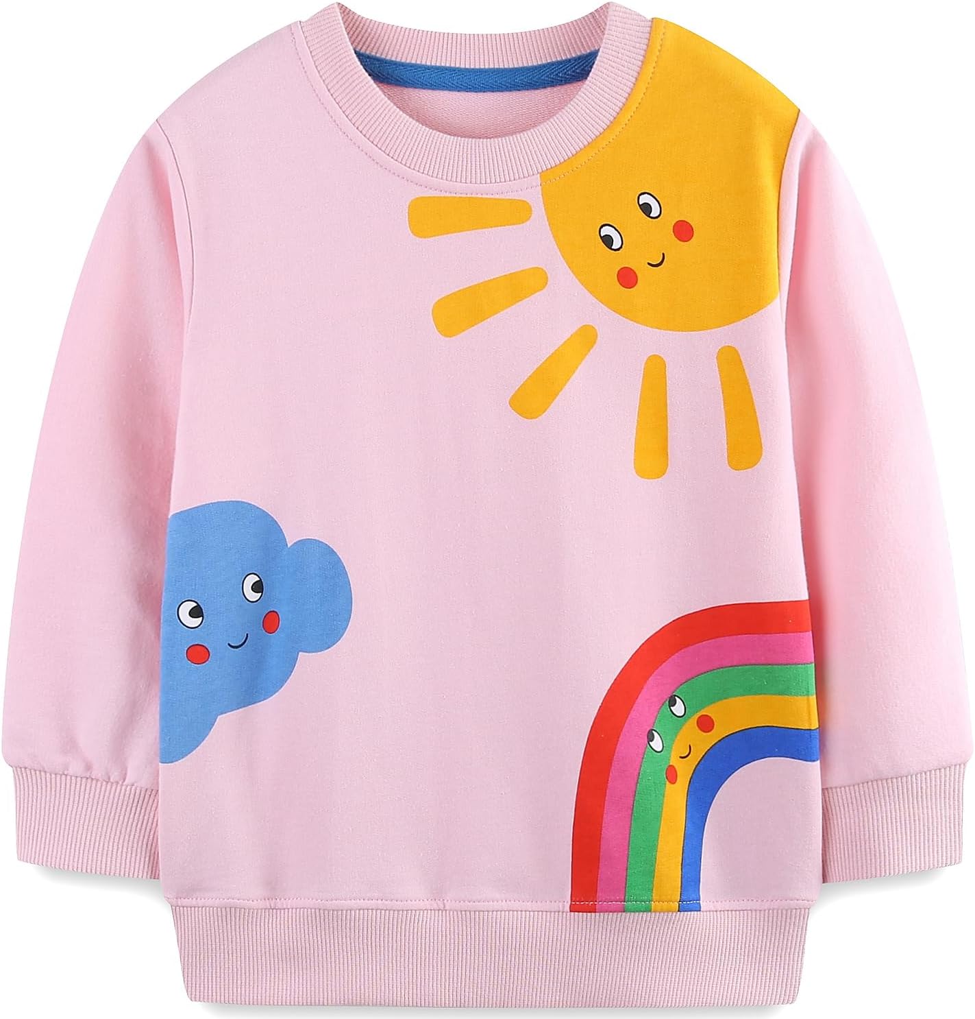 Mädchen Pullover für Kinder Langarmshirt Baumwolle Sweatshirt Winter Kleidung Langarm Tops 1-7 Jahre