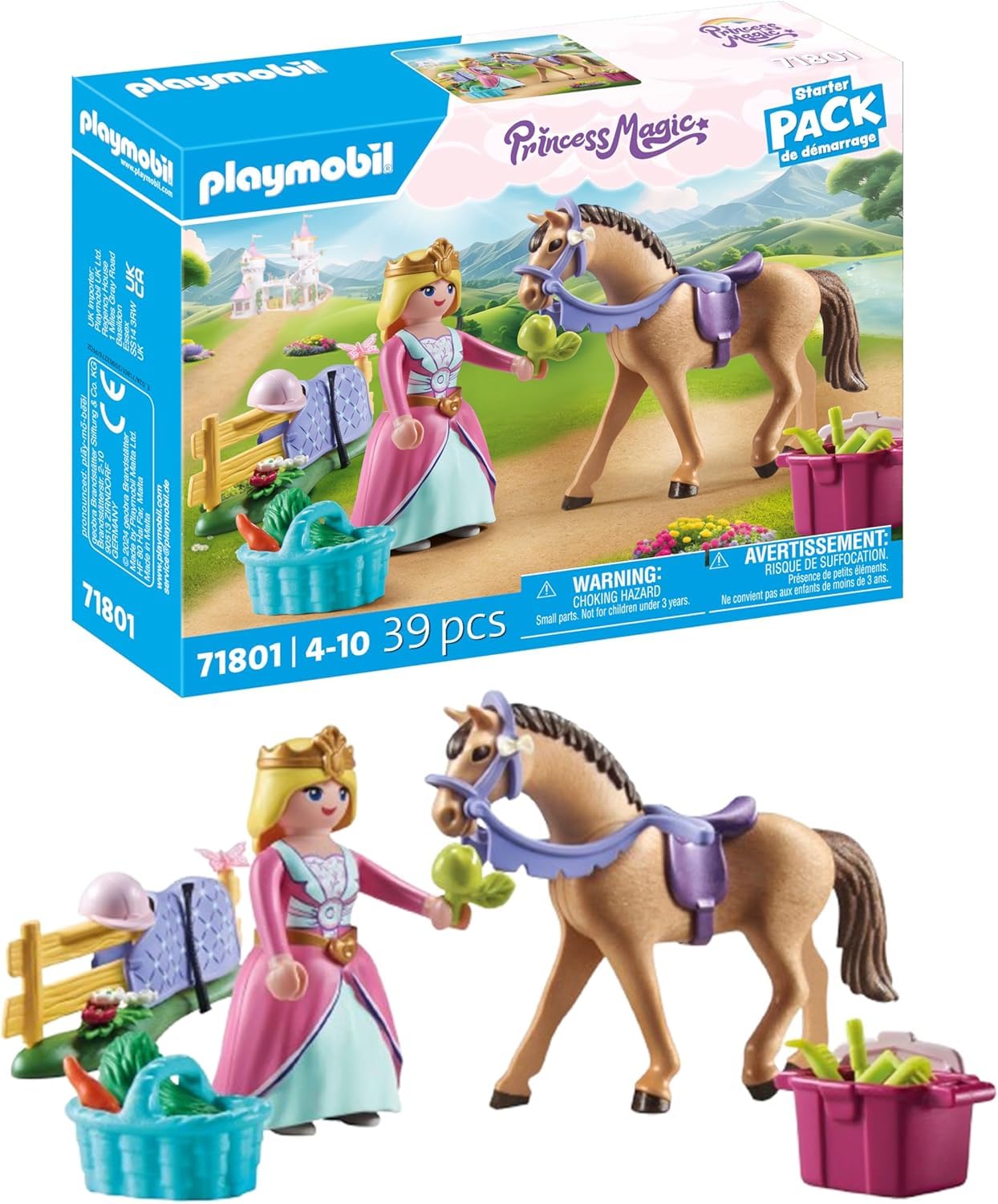 PLAYMOBIL | Princess Magic | Prinzessinnenschloss mit Königspaar | Prinzessinnen Spielzeug | Schloss Spielset | Märchen Spielzeug für Kinder ab 4 Jahren | 71845
