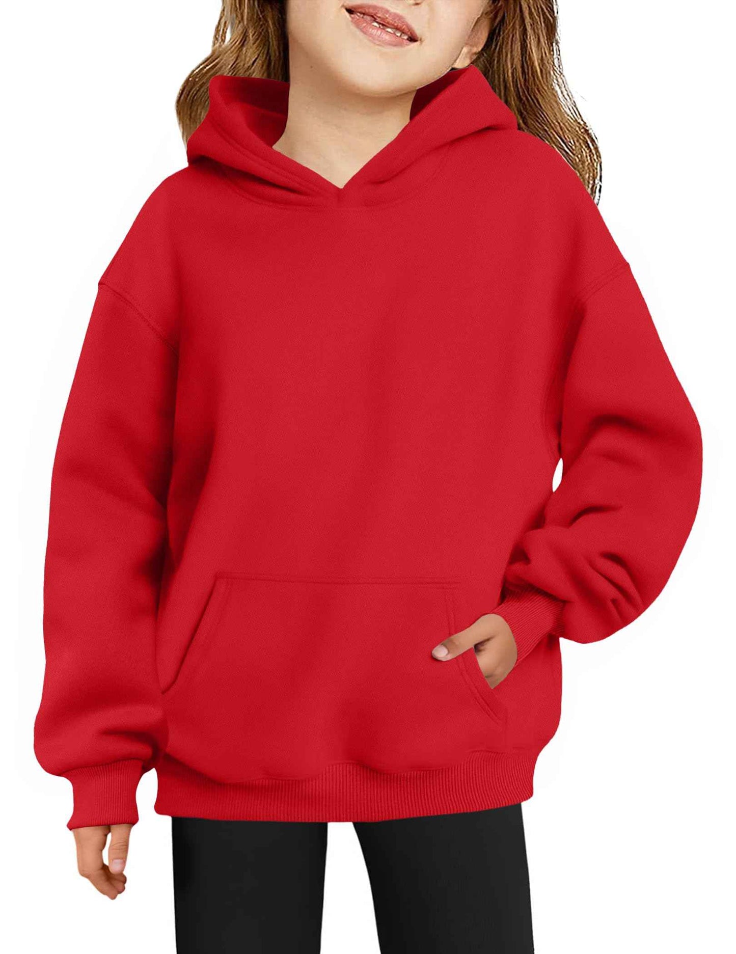 Arshiner Girls' Warm Fleece Children's Hoodie Winter Pullover with Pocket Sweatshirt for Girls 6-16 Years