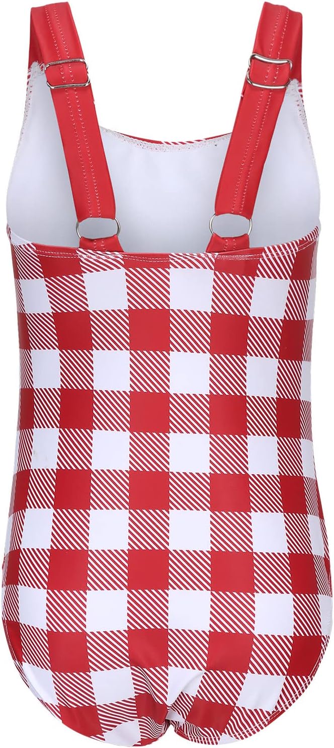 Swimsuit Girls Children One-Piece Swimwear Girls Teenagers Hawaii Elastic Wide Straps Swimsuit 110-164 / 6-16 Years