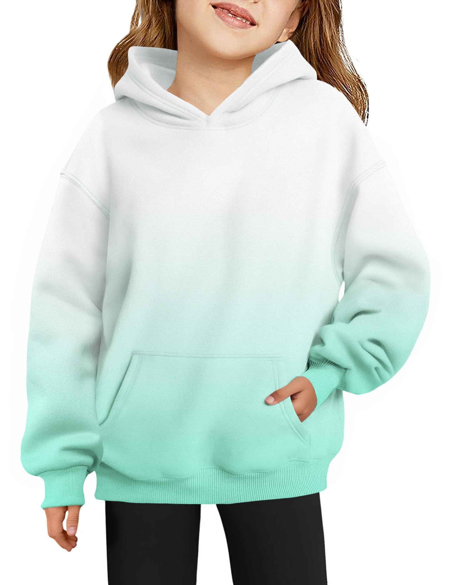 Arshiner Girls' Warm Fleece Children's Hoodie Winter Pullover with Pocket Sweatshirt for Girls 6-16 Years