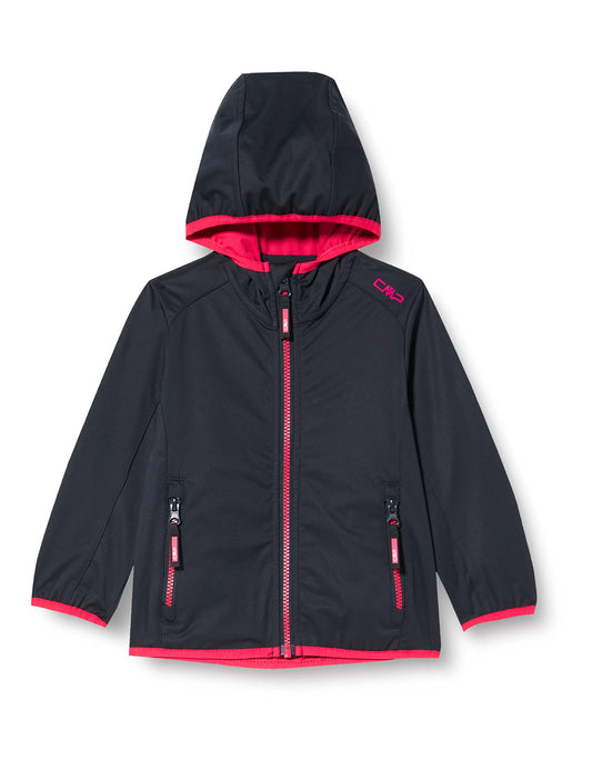 CMP Unisex Children's Lightweight Softshell Jacket with Fixed Hood Jacket Cocoon Coat