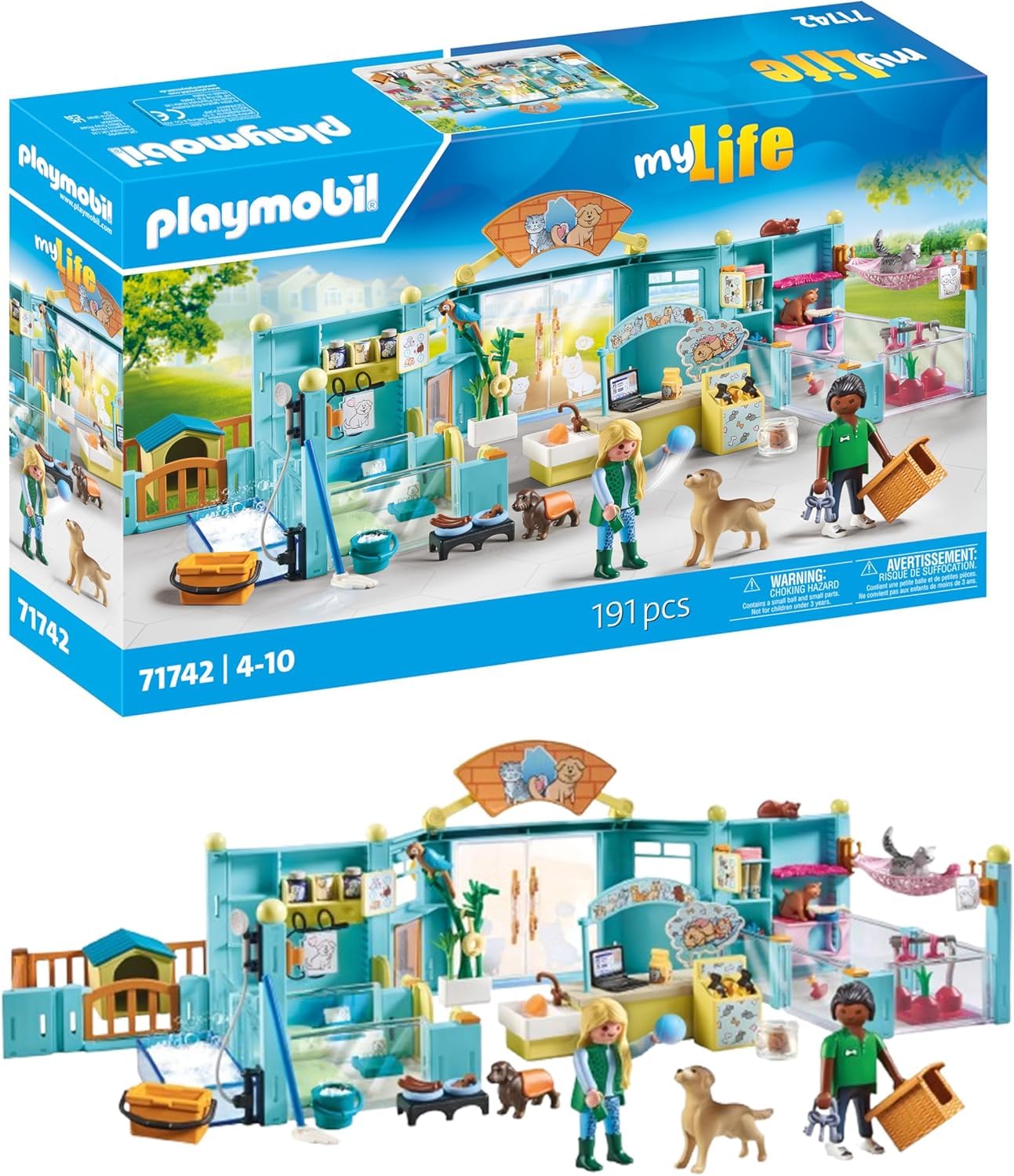 PLAYMOBIL Cat Café Cat Toy Child Animal Figure Set Toy for Children from 4 Years 71744