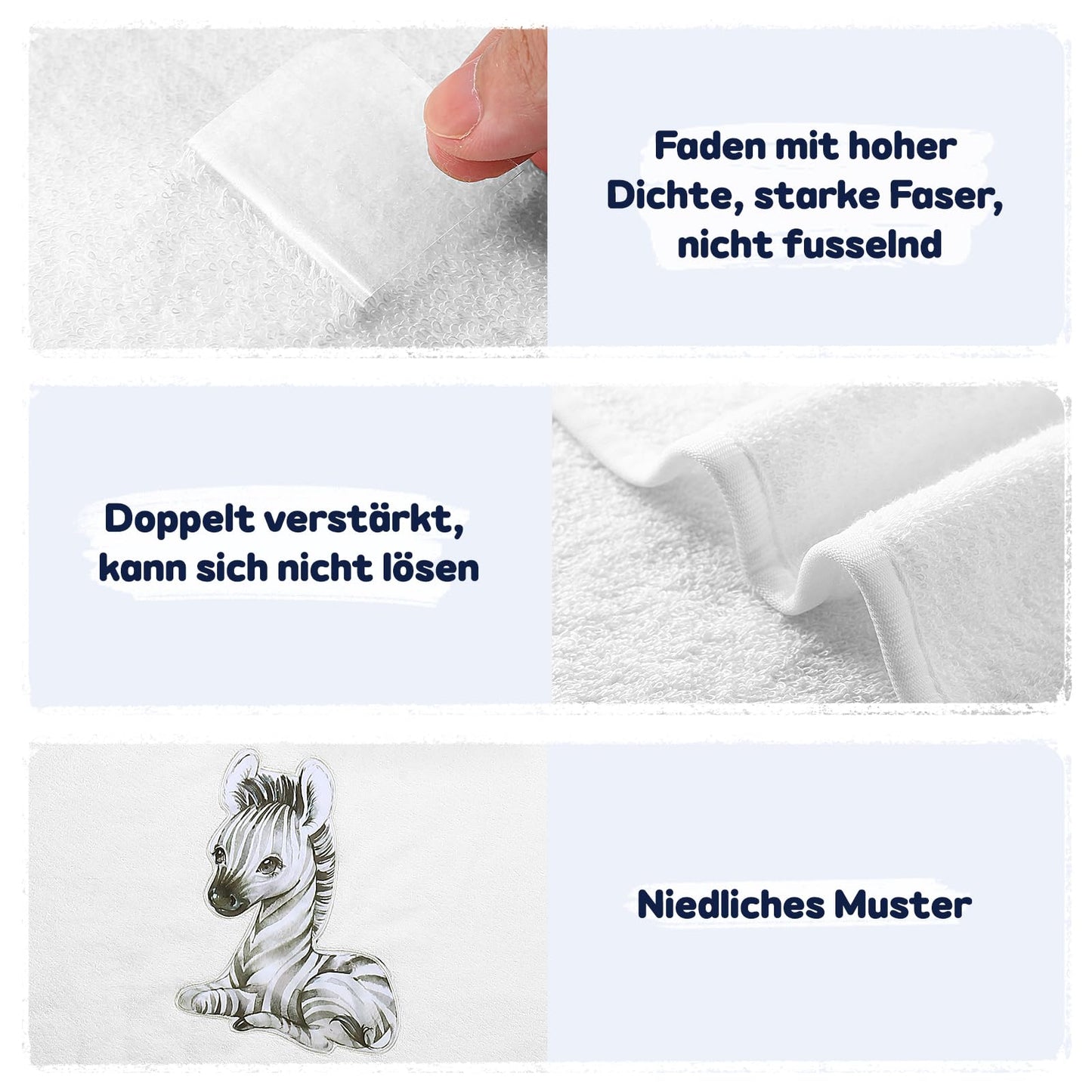 Yosemy Kapuzenhandtuch Baby - Oeko TEX - Baby Handtuch Kapuze 100% Baumwolle Badeponcho Kinder Babyhandtuch mit Kapuze Weich & Super Saugfähig 0-3 Jahre-Bär
