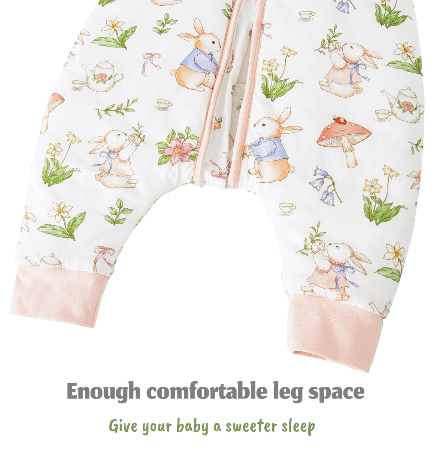 Chilsuessy Baby Sleeping Bag with Legs, 2.5 Tog All-Season Sleeping Bag (CPC Certification) for Infants, Children, Dinosaur Park, 80 cm, Baby Height 90–100 cm