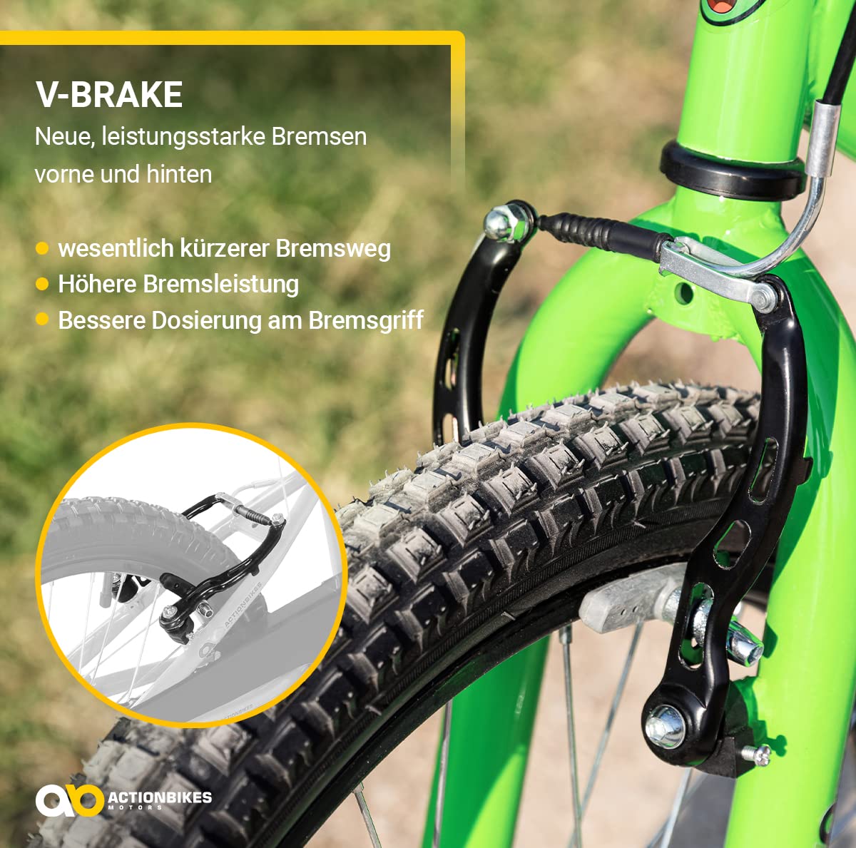 Actionbikes Kinderfahrrad Zombie | 12 16 20 Zoll - V-Brake Bremsen - Fahrrad für Kinder von 2-9 Jahren - Schutzblech v. / h - Kinder Fahrrad für Mädchen & Jungen - Fahrräder - Bicycle - Kinderrad - Meloni2