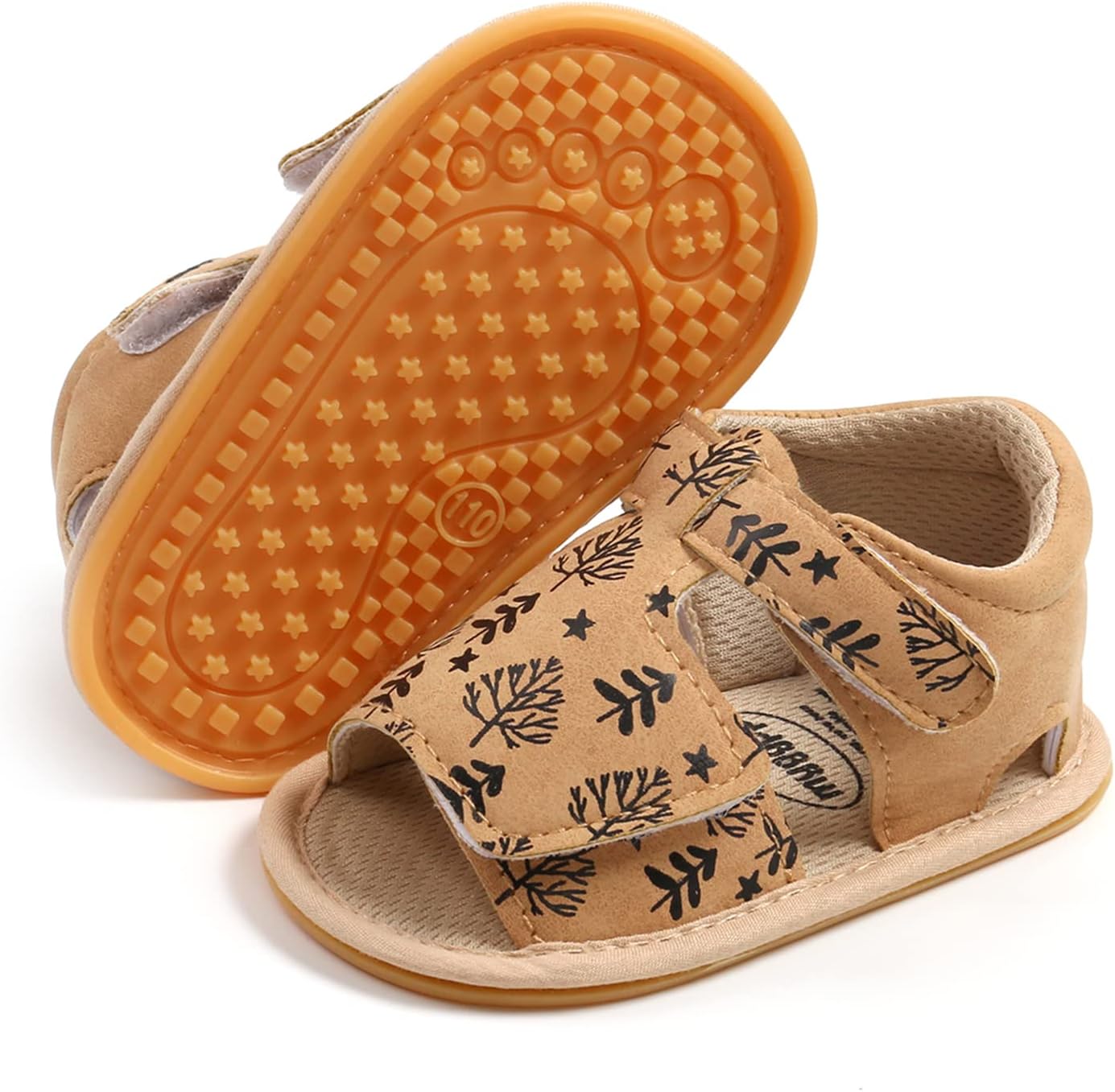 RVROVIC Babyschuhe für Jungen und Mädchen – Premium Weiche Anti-Rutsch Gummisohle für Säuglinge – Sommer Outdoor Sandalen für Kleinkind Erste Walker