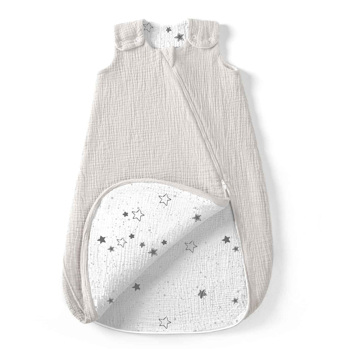 lulumoon Baby Sleeping Bag for 3-9 Months: Muslin Sleeping Bag Baby for Boys and Girls - Cotton Baby Sleeping Bag for 70 cm All-Year Children's Room