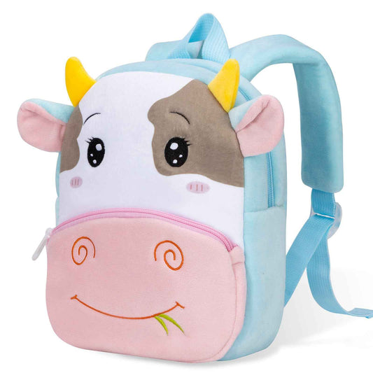 Kinderrucksack Kinder Mini Schulrucksack Tiere Kindergartentasche fur Jungen Madchen Kleinkind (Rosa Kuh)