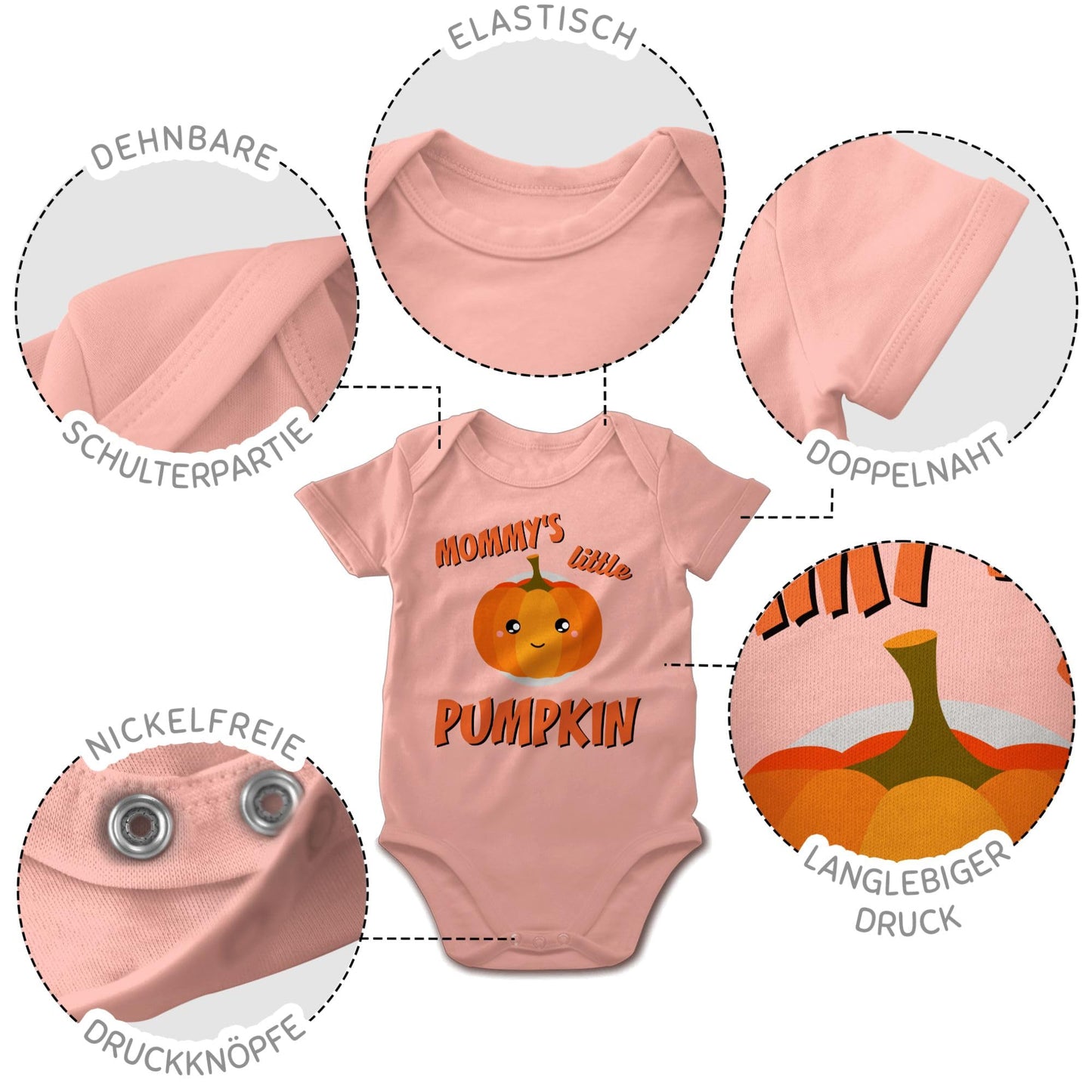 Shirtracer - Baby Body Junge Mädchen - - Babys - Mommys little Pumpkin Halloween