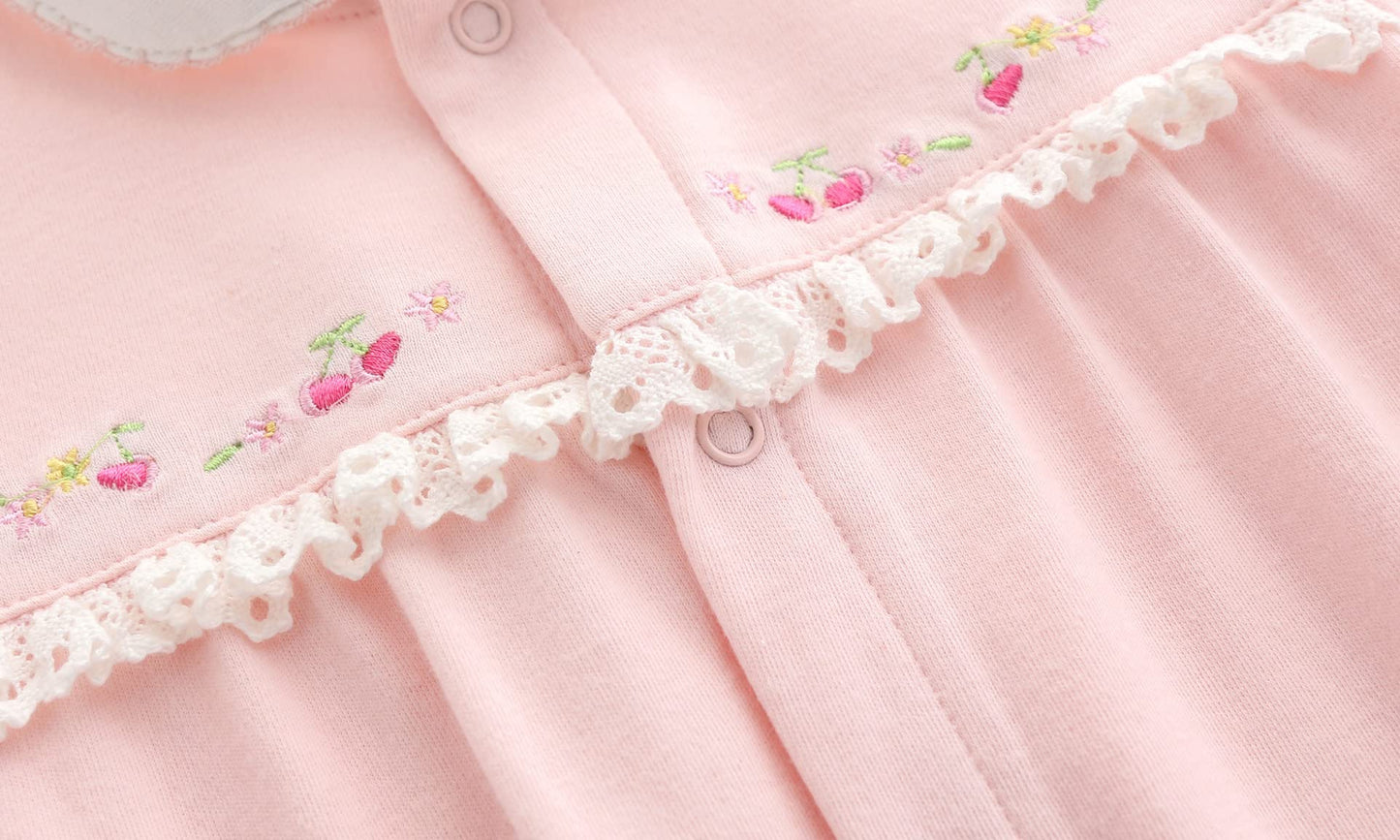 KIDDLETOWN Baby Pajamas, Rompers Newborns, Baby Sleep Rompers, Baby Rompers Long Sleeves, Baby Pajamas, Baby Clothes Girls, Baby Pajamas Cotton, Pajamas for Girls Young