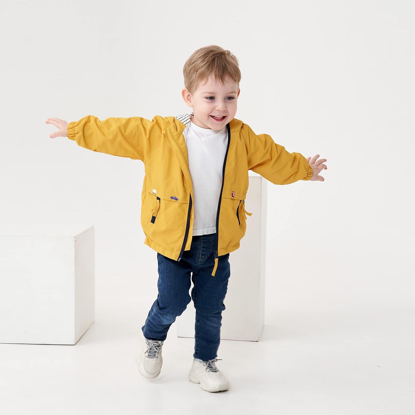 Volunboy Baby Kapuzen Jackets, Jungen Langarm Winddicht Mantel Cartoon Aufdruck Jacken