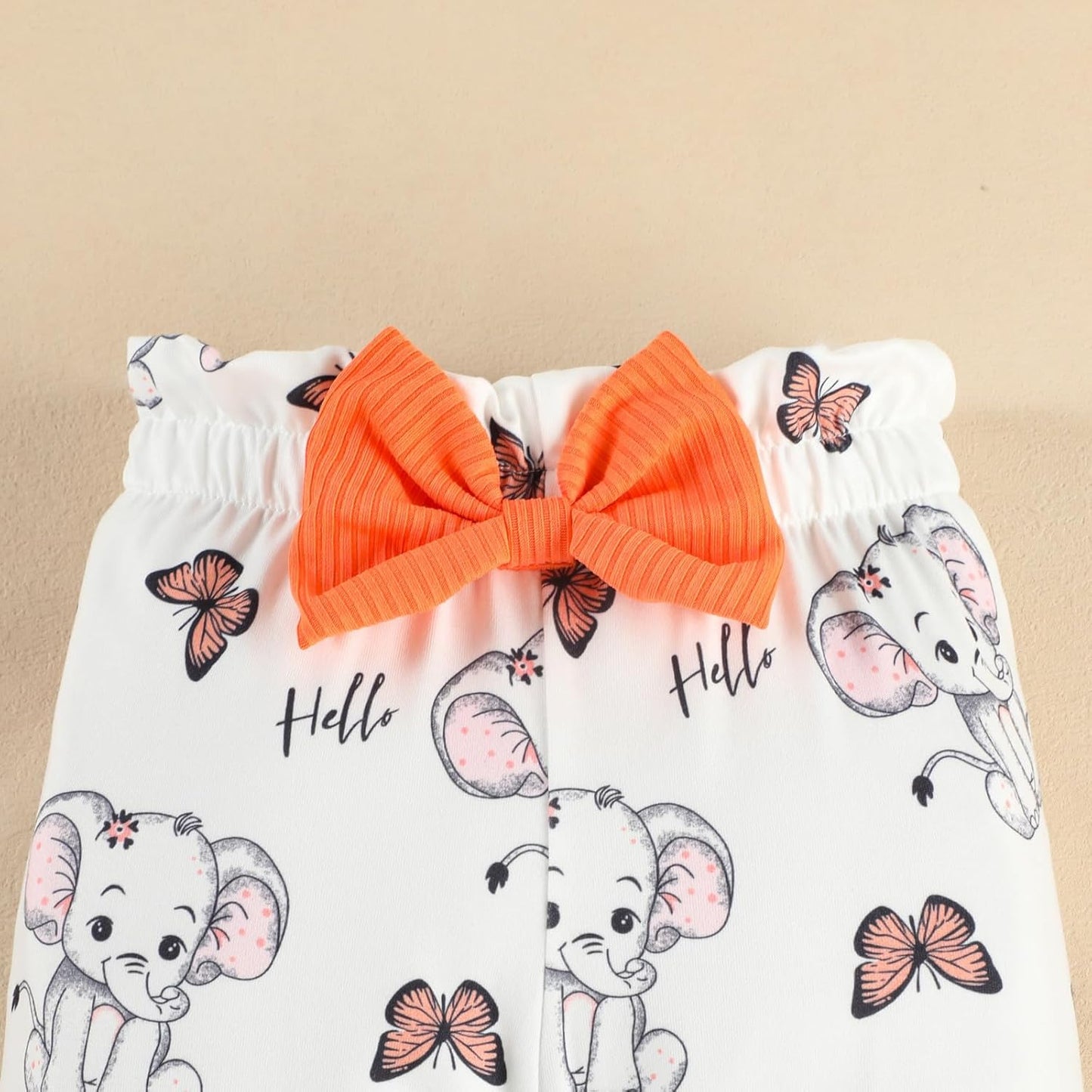 Generisch Hose 92 Junge Set Neugeborenen Baby Mädchen 3-teiliges Herbst-Outfit Langarm-Strampler + Schleife Print Hose + Stirnband Set Neugeborenen Mädchen Kleidung Neugeborenen Set Kleidung