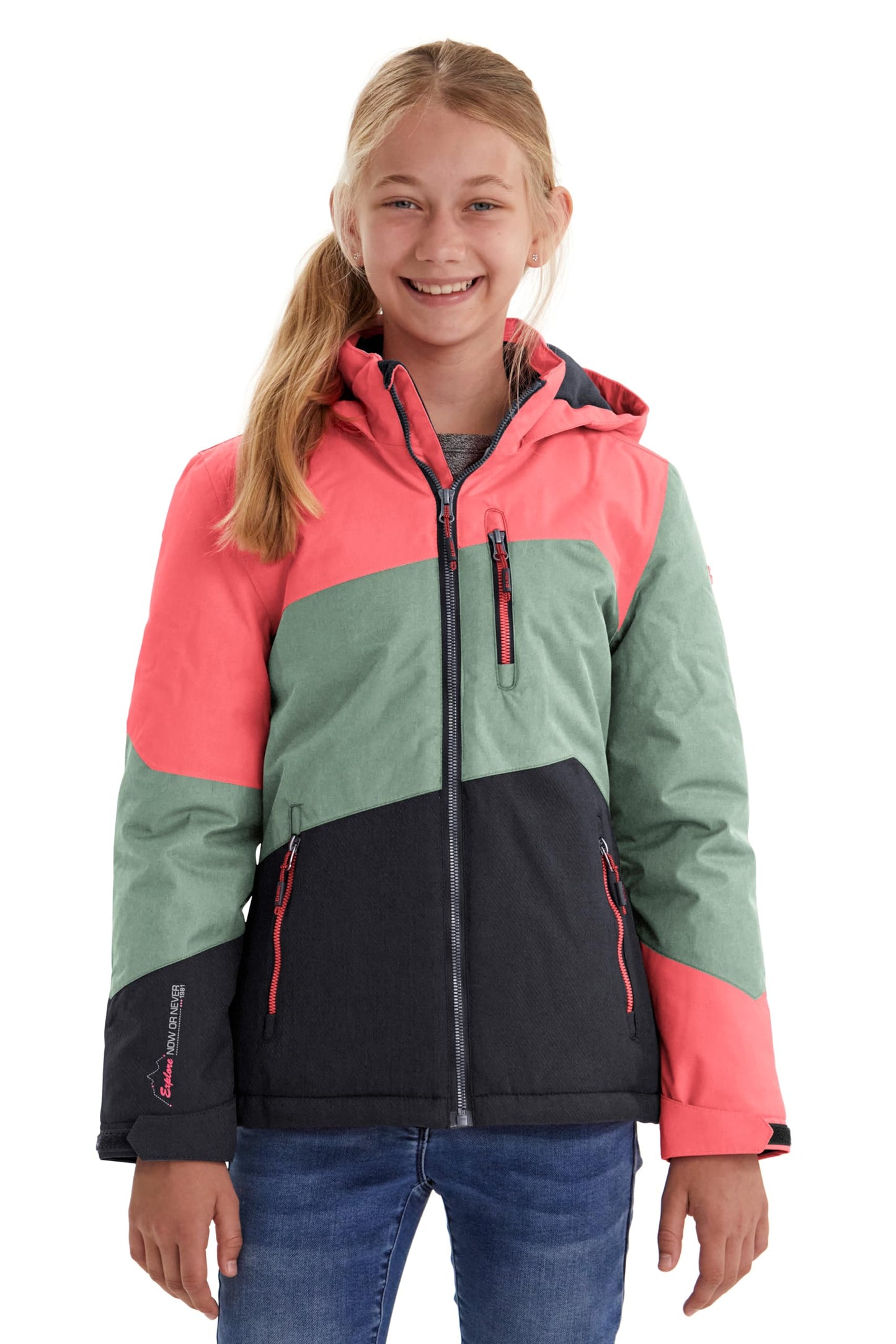 killtec Girls' Lynge Grls Jckt B Functional Jacket with Hood