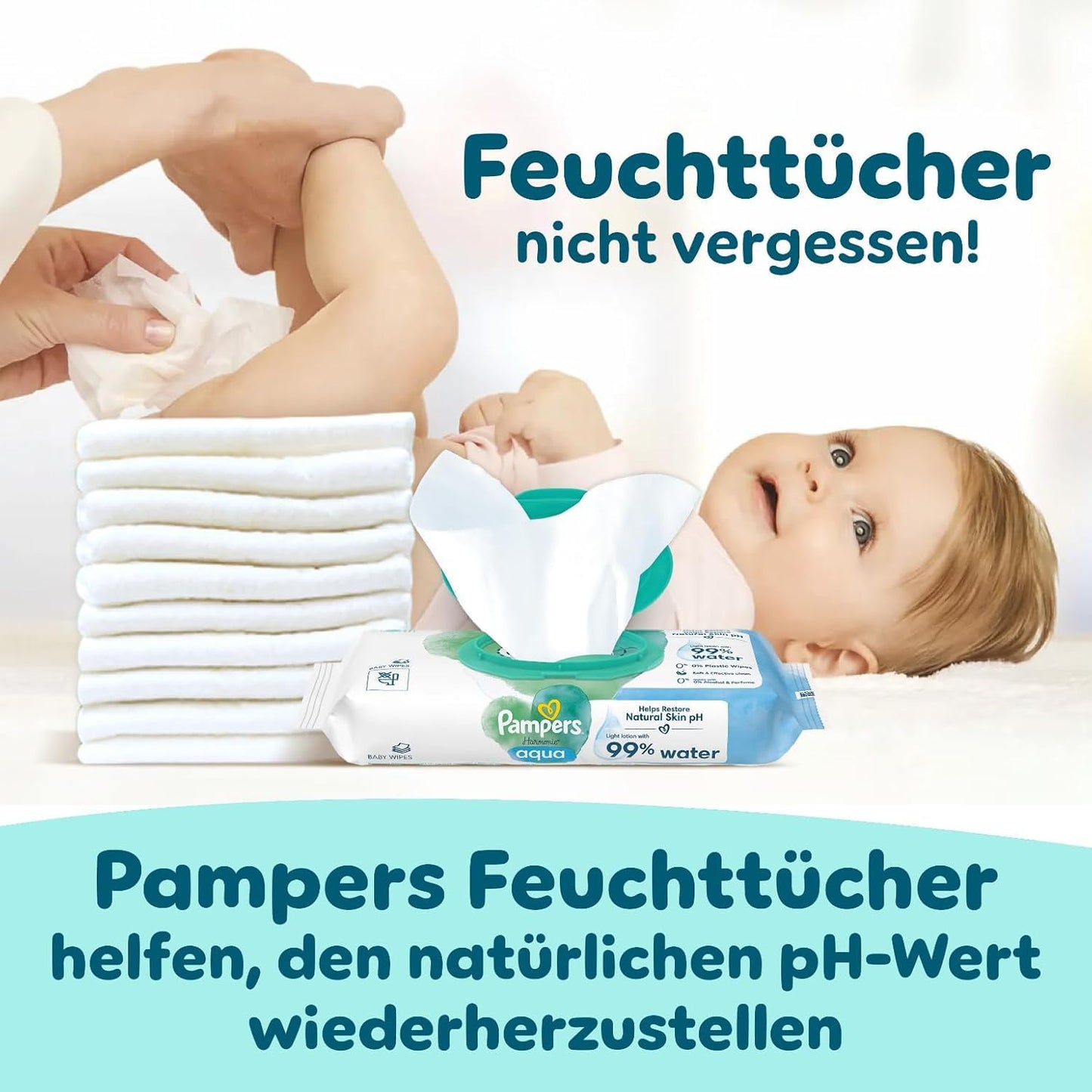 Pampers Premium Protection Größe 6, 144 Windeln, 13kg-18kg, Doppelter Schutz für die Haut und vor Auslaufen