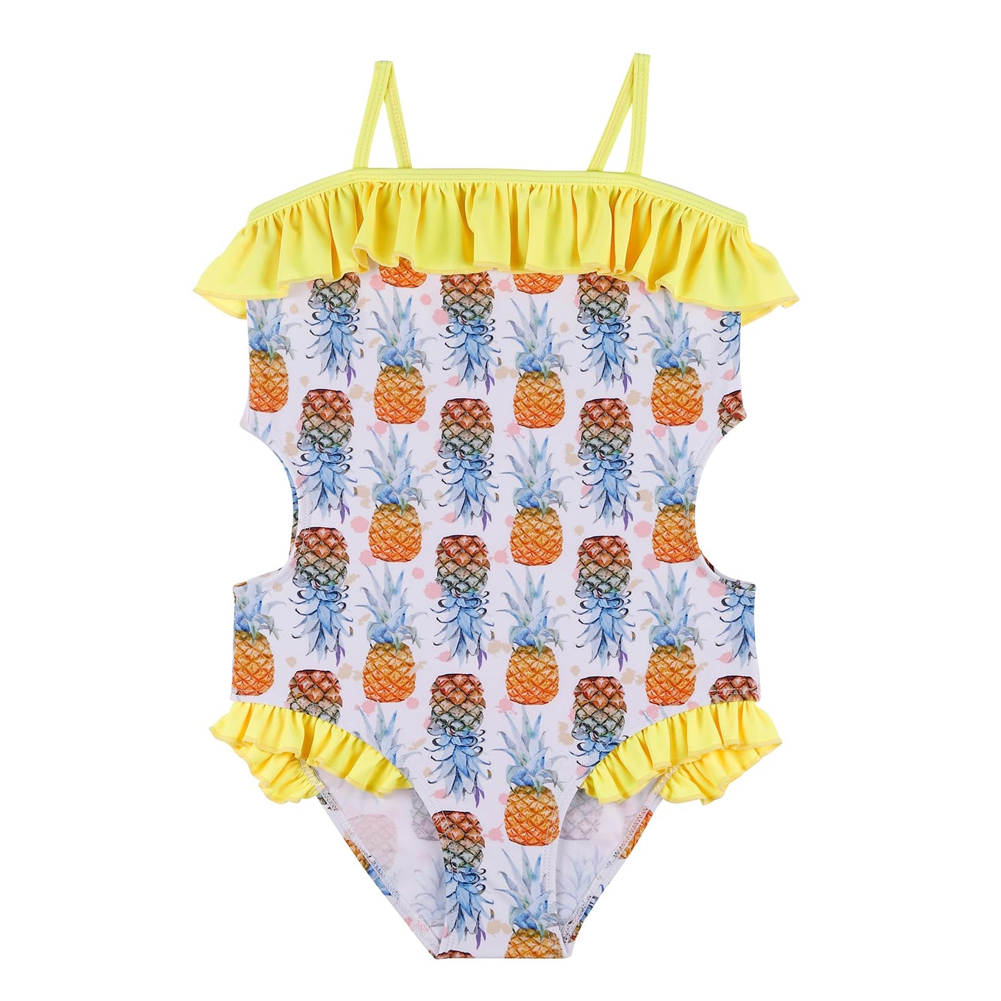 TIZAX Einteiliger Badeanzug für Mädchen UPF 50+ Kinder Schwimmanzug Schnell Trocknend Bademode Sommerurlaub Strandbekleidung für Kinder 4~12 Jahre