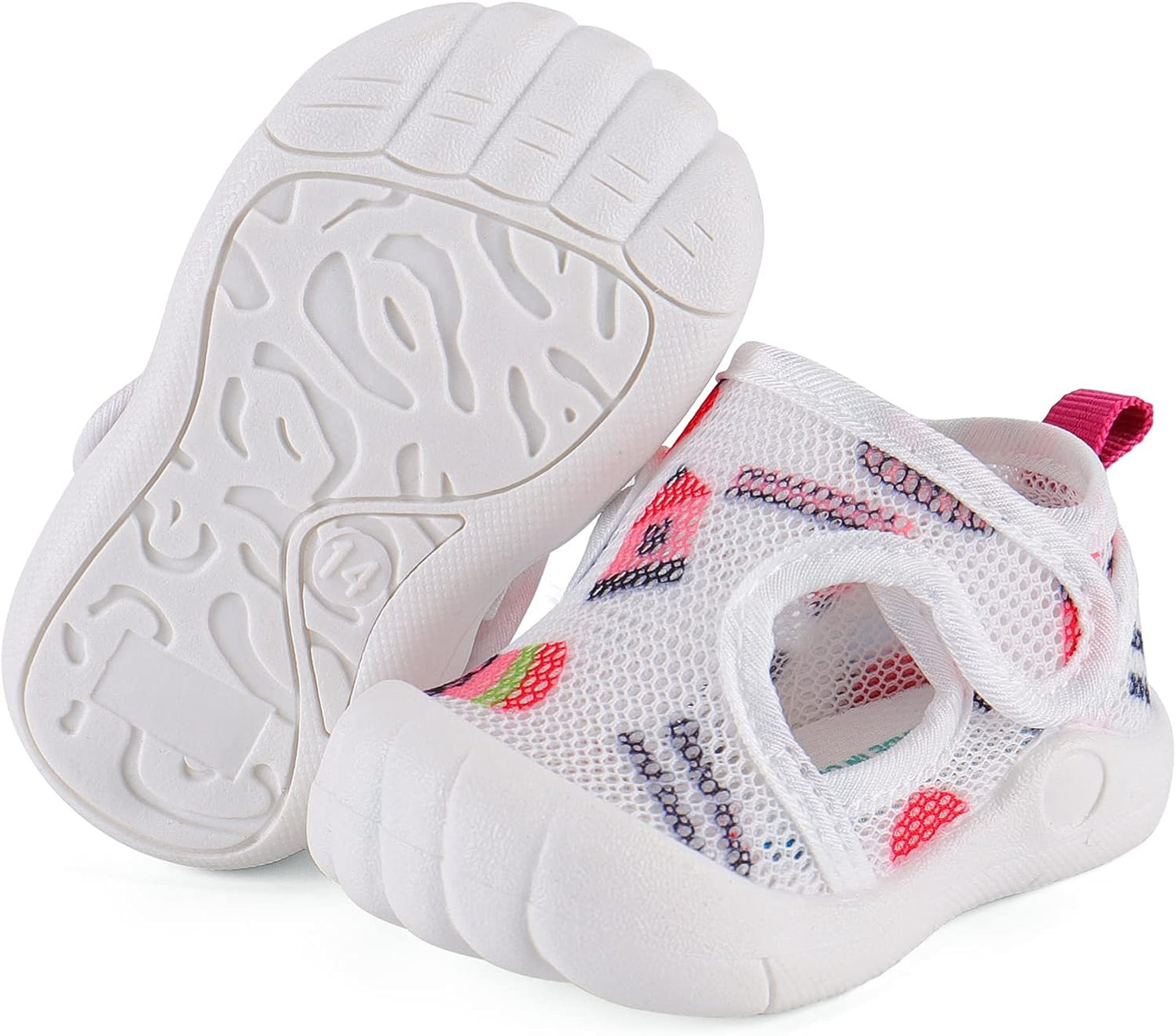 LACOFIA Baby Lauflernschuhe Unisex Erste Babyschuhe Kleinkind Mesh Sneaker rutschfeste Atmungsaktive Turnschuhe