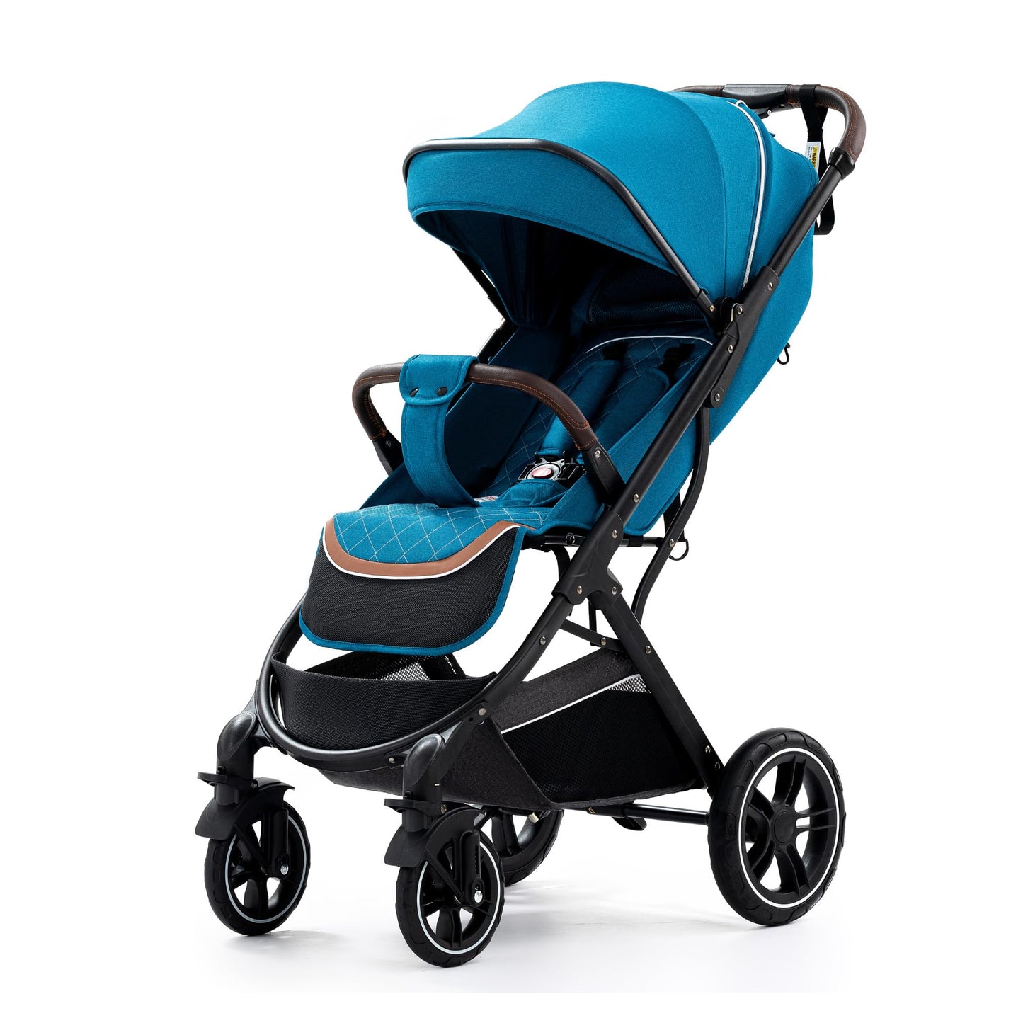 YAZOCO Baby Stroller, 0-4 Years Buggy Small Foldable 0-22kg Buggy Small Folding Foot Cover Rain Cover (Grey)