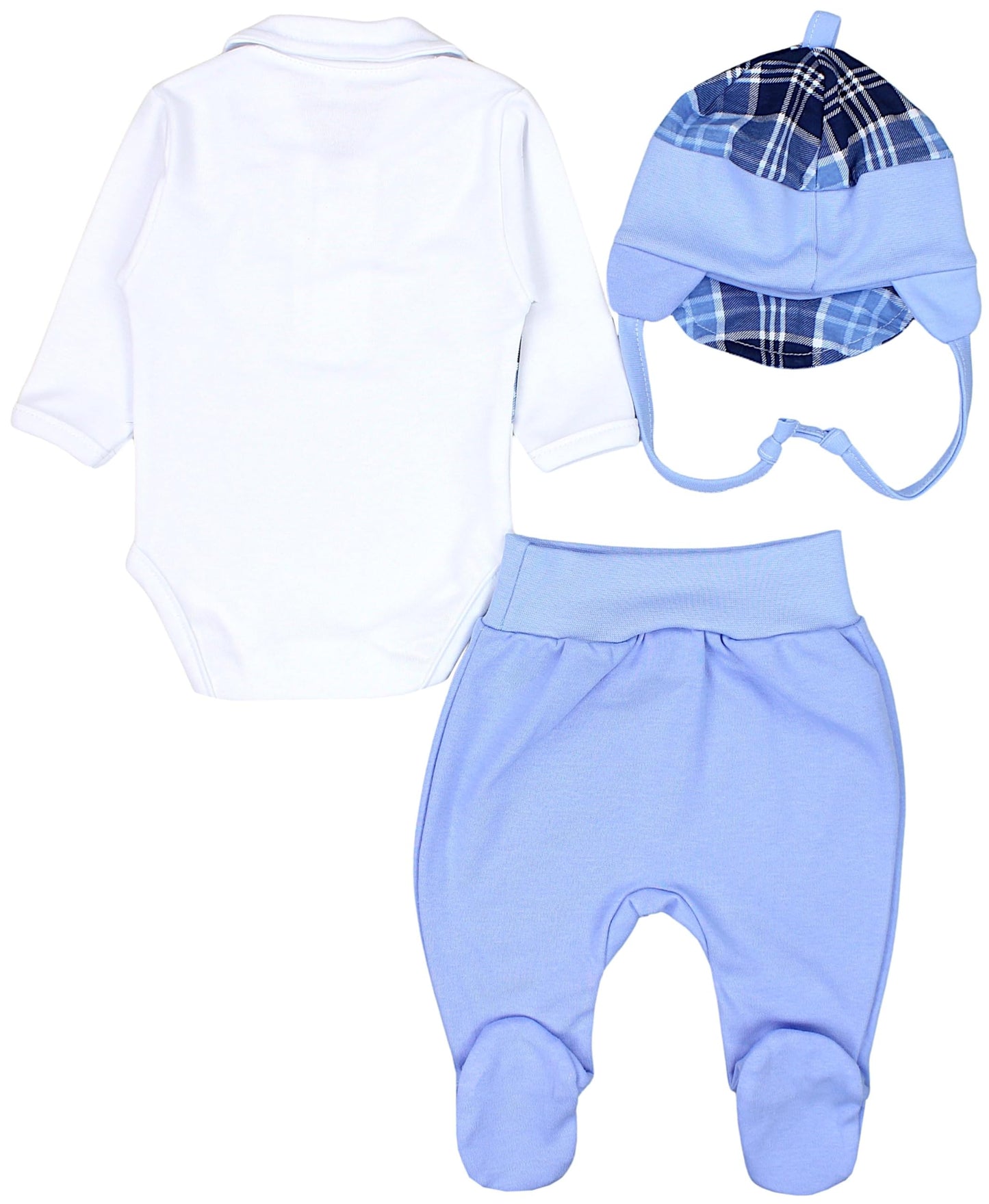 TupTam Baby Clothes Set Body Romper Hat Teddy Bear