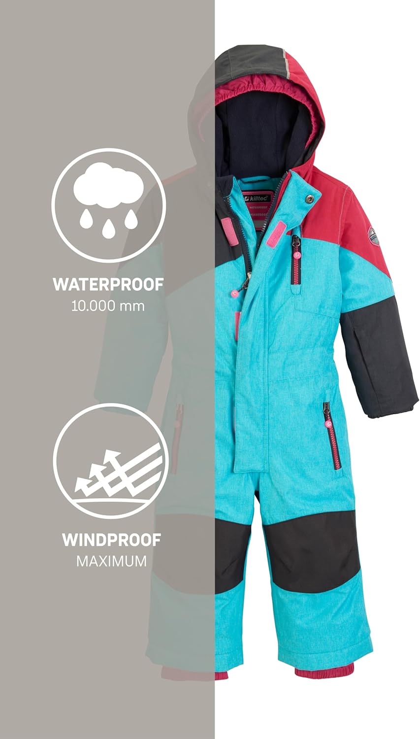 Killtec Kesley Mini Ski Overall/Snowsuit with Hood Unisex Children's