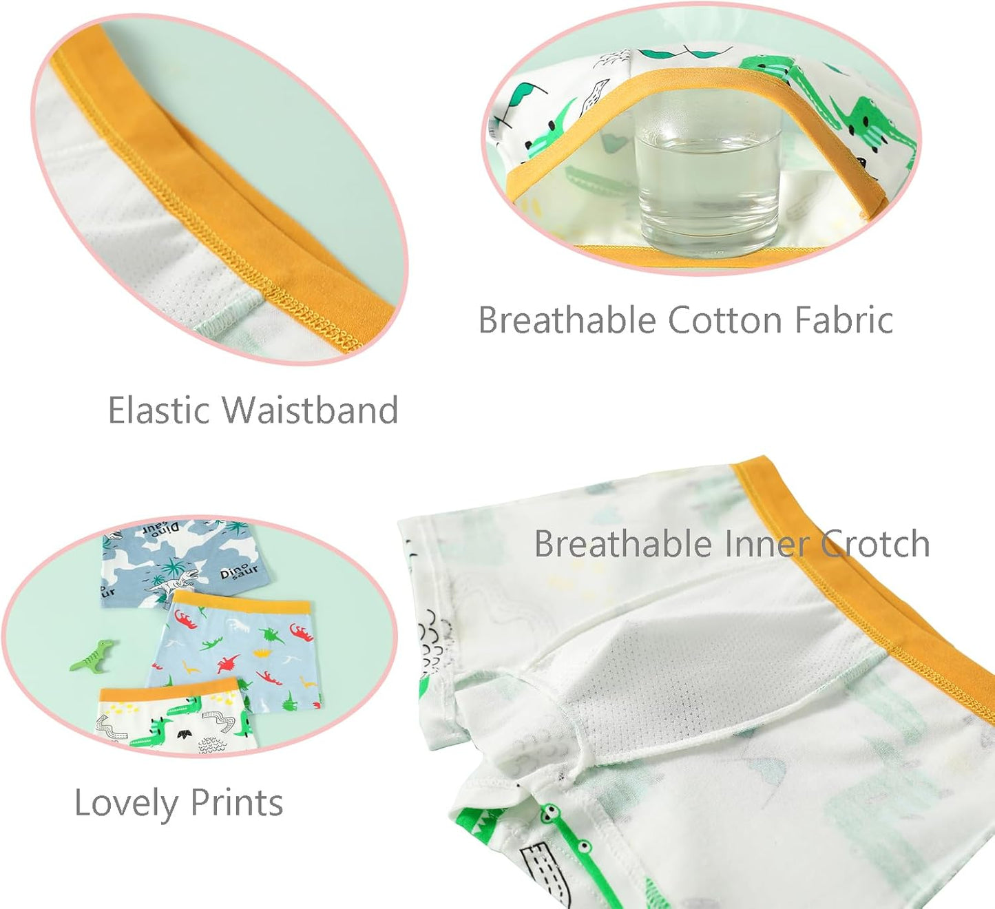 Anntry Kinder Weiche Baumwollene Unterwäschen Kleinkind 8 Pack Kleine Jungen Sortiert Boxer Shorts Slips 2-12 Jahre