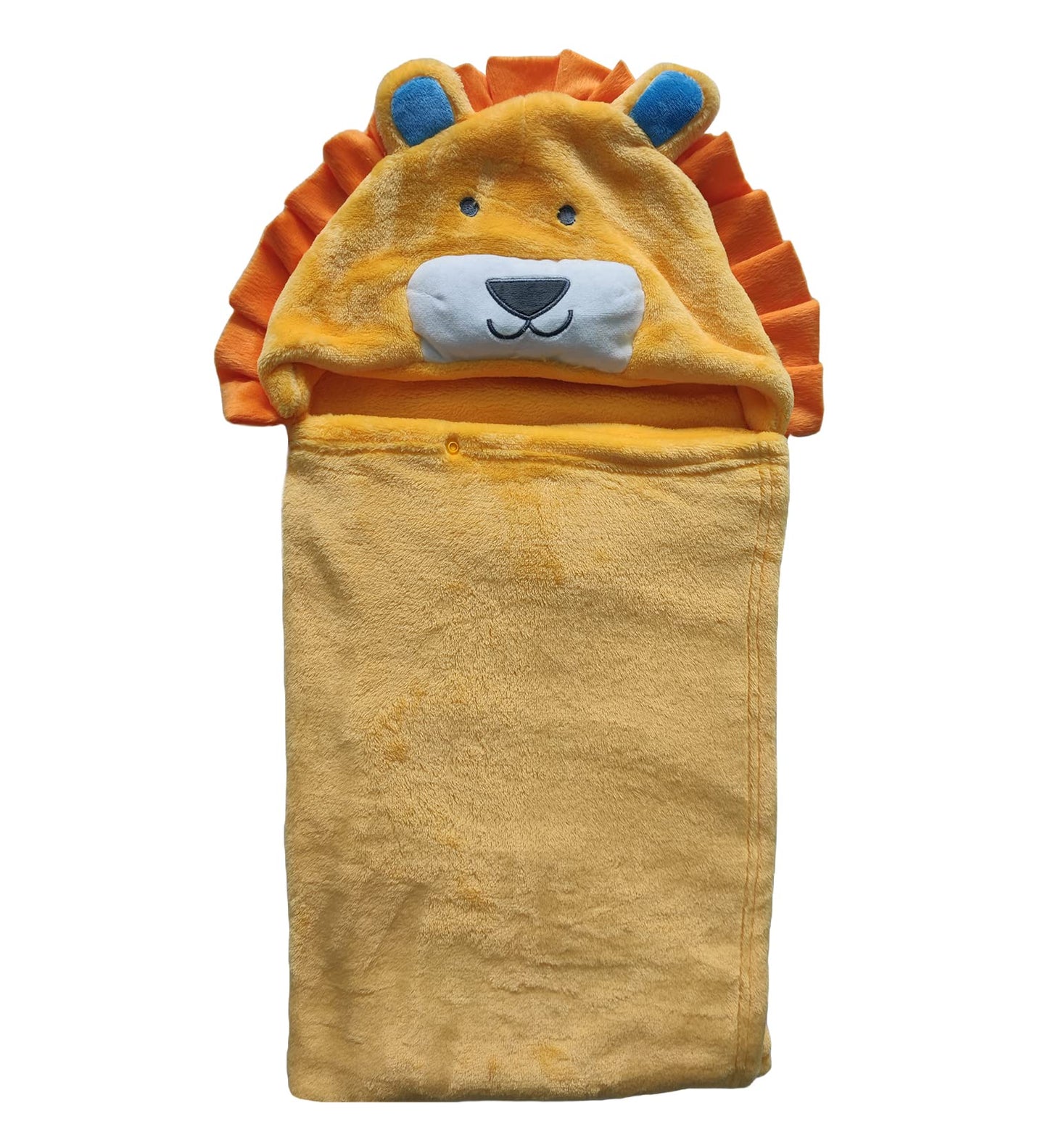 Doladola Baby Decke Babys Tier Design,Flanell Kinder Decke Kapuzenhandtuch für Mädchen und Jungen,Baby Kapuze Badeponcho Kinder Warm(gelbe Ente)