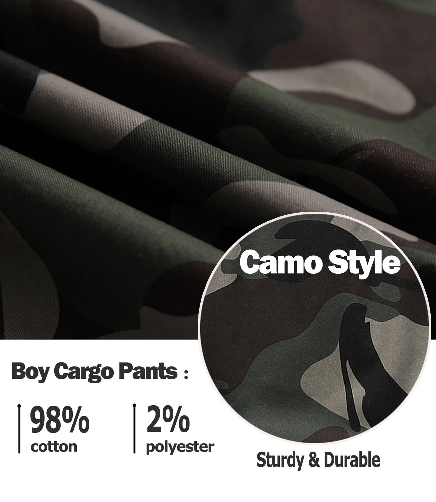 LAUSONS Hosen für Jungen Cargohose Kinder Hose Cargo Jogginghose Freizeithose mit Gummizug