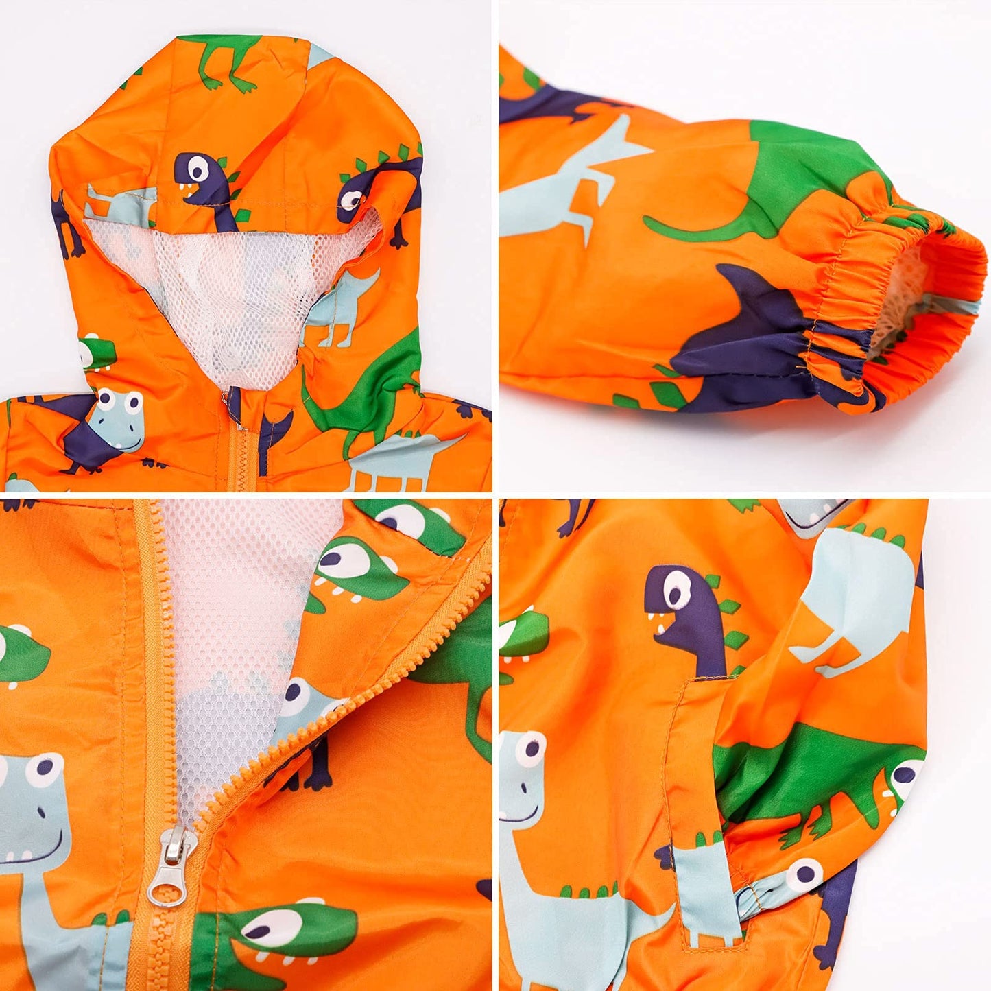 JinBei Jacke Baby Junge Kinder Jacken Kapuzen Sweatjacke Kapuzenjacke Cartoon Aufdruck Jungen Winddicht Mantel Windjacke Übergangsjack Frühling Herbst Outwear Softshelljacke 1-7 Jahre
