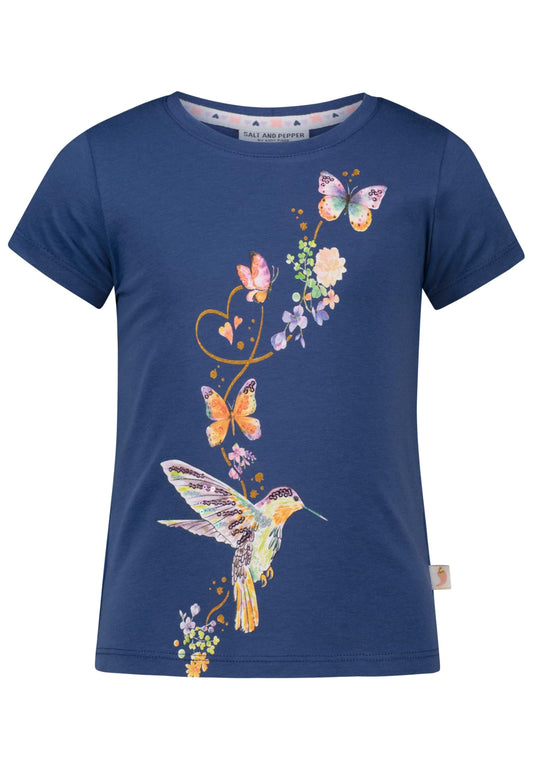 SALT AND PEPPER Mädchen Colibri Glitterprint und Pailletten T-Shirt ja