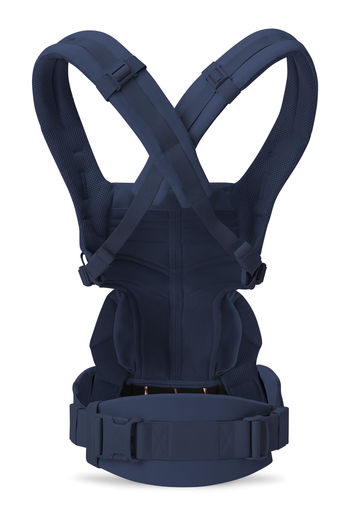 Ergobaby Babytrage, Omni 360 Cool Air Mesh mit 4 Positionen für Neugeborene bis Kleinkinder (0-4 Jahre), ergonomische Kindertrage und Rucksack, Mitternachtsblau
