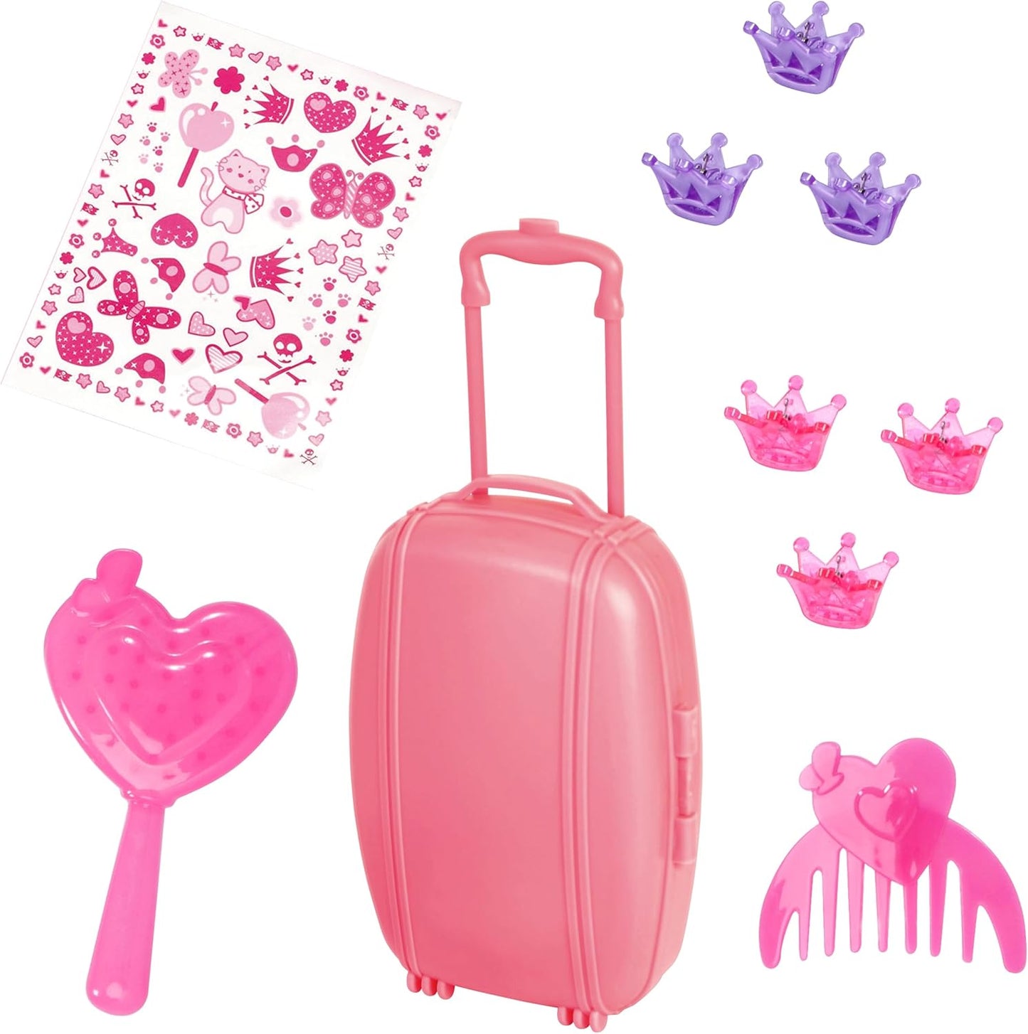 Bayer Design 94635AA Funktionspuppe Charlene Interactive mit Haaren und Schlafaugen, spricht und singt 90 Sätze, 2 Gedichte und 8 Lieder, 46cm, Pink