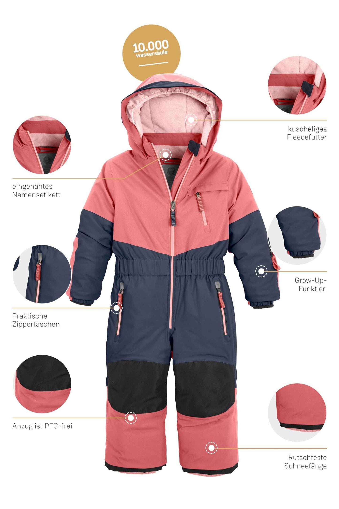 first instinct by killtec Unisex Fisw 32 Mns Onpc Skioverall/Schneeanzug mit Kapuze, wasserdicht