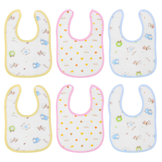 Vicloon Baby Bibs, 10 Pack Soft Absorbent and Waterproof Bibs Dribble Bibs Burp Cloths Baby with Snap Fastener for Baby Boys and Girls Toddlers