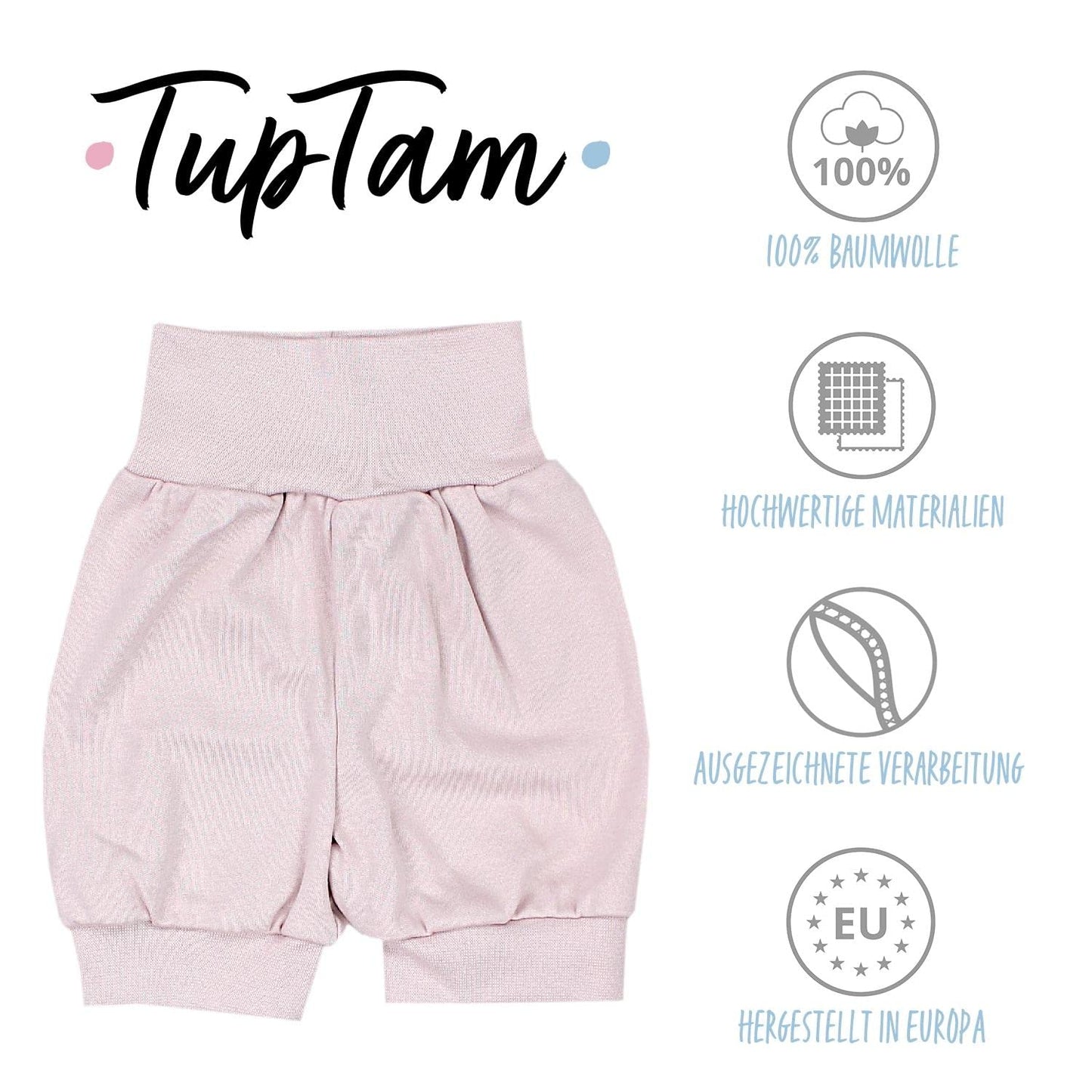 TupTam Baby Mädchen Pumphose Sommershorts 5er Set