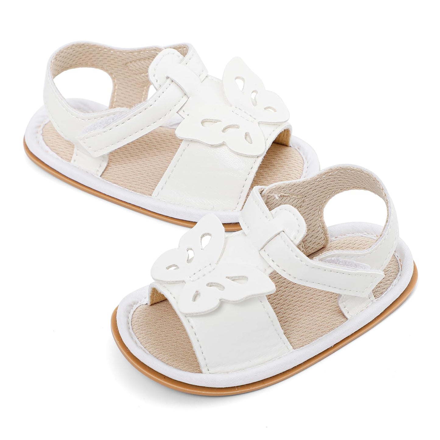 LACOFIA Babyschuhe für Mädchen – Sommerblumen Sandalen für Kleinkinder