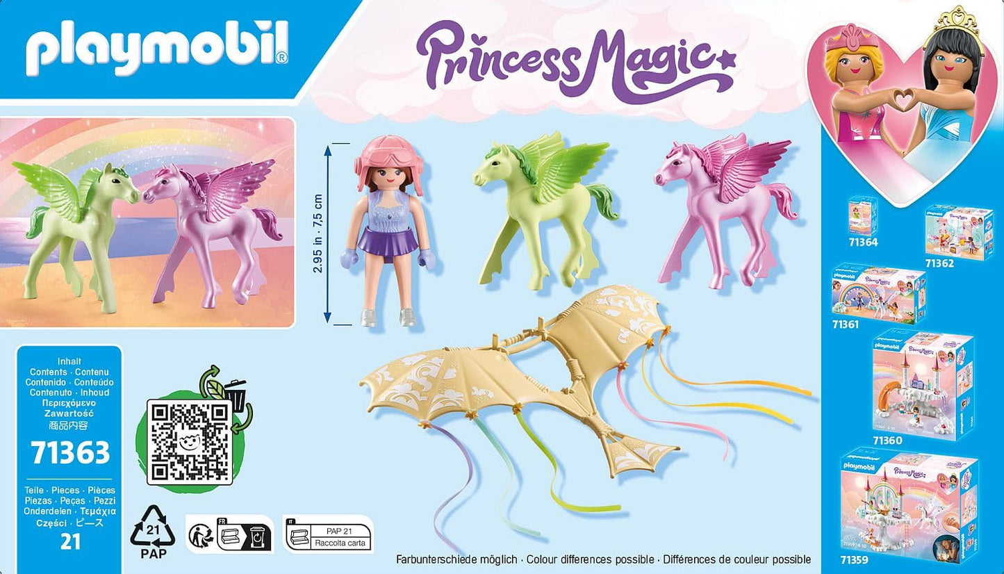 PLAYMOBIL Princess Magic 71360 Heavenly Baby Cloud, Magic Nursery in the Clouds, Includes Baby Cradle, Rocking Horse, Teddy Bear and More, Toy for Children from 4 Years