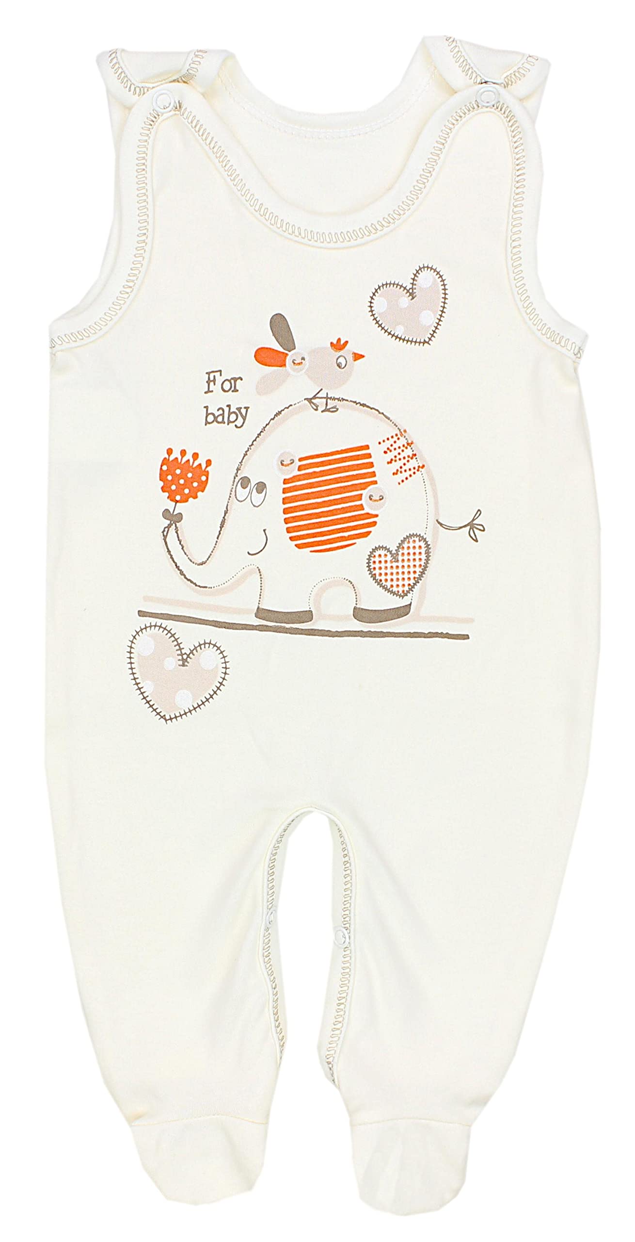 TupTam Unisex Baby Strampler mit Aufdruck 5er Set