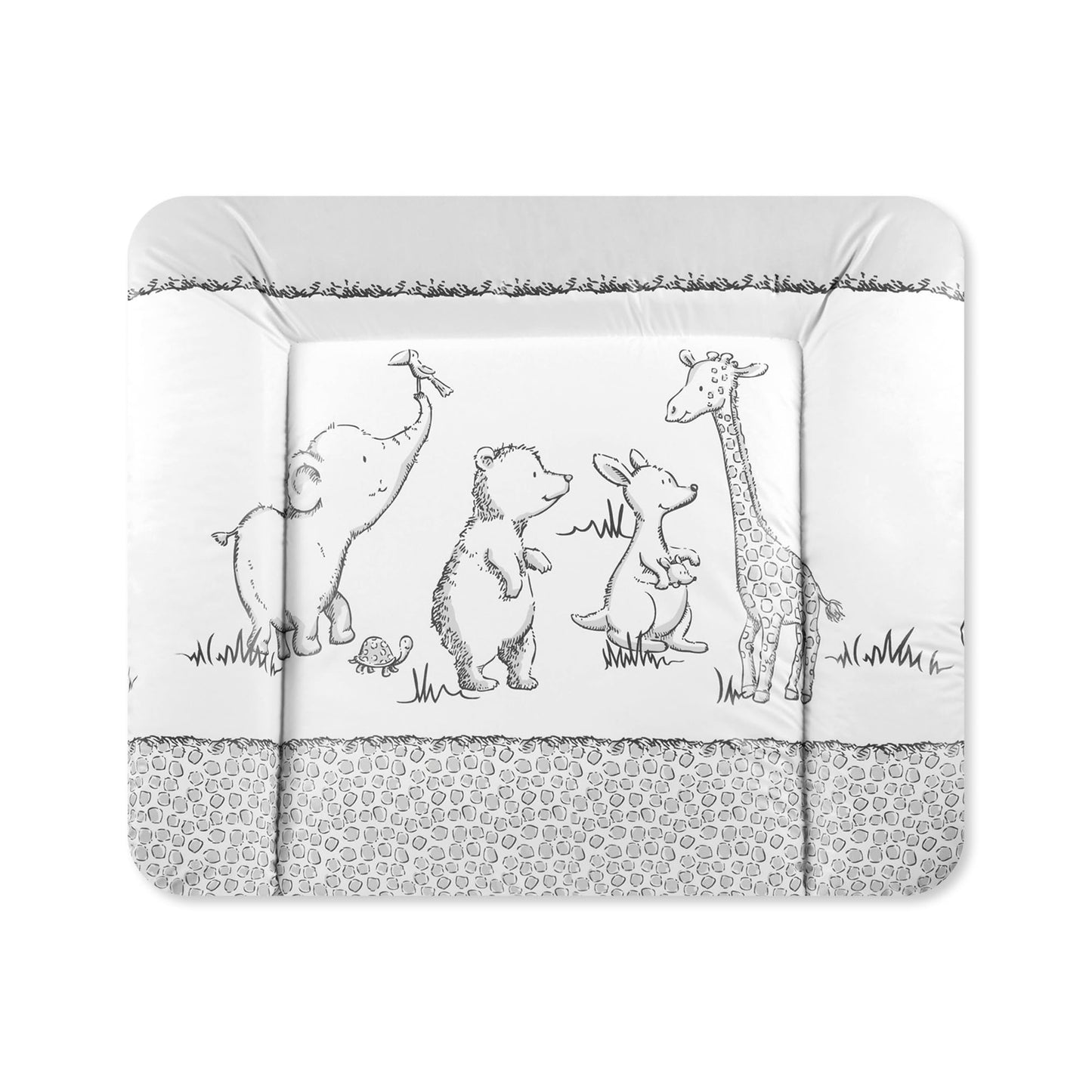 Julius Zöllner Wickelauflage Softy 85x75 cm - Wickelunterlage - wasserdicht und abwischbar - Made in Germany – Oeko-Tex Standard 100 – Schmusebär
