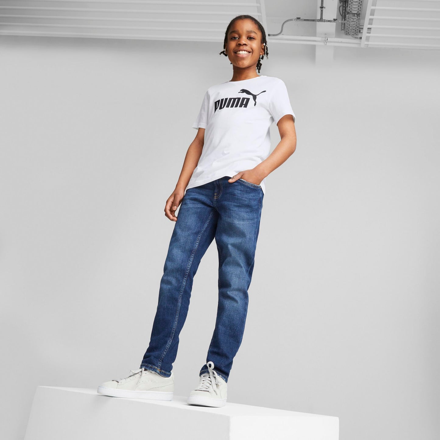 PUMA Jungen T-shirt ESS Logo Tee B