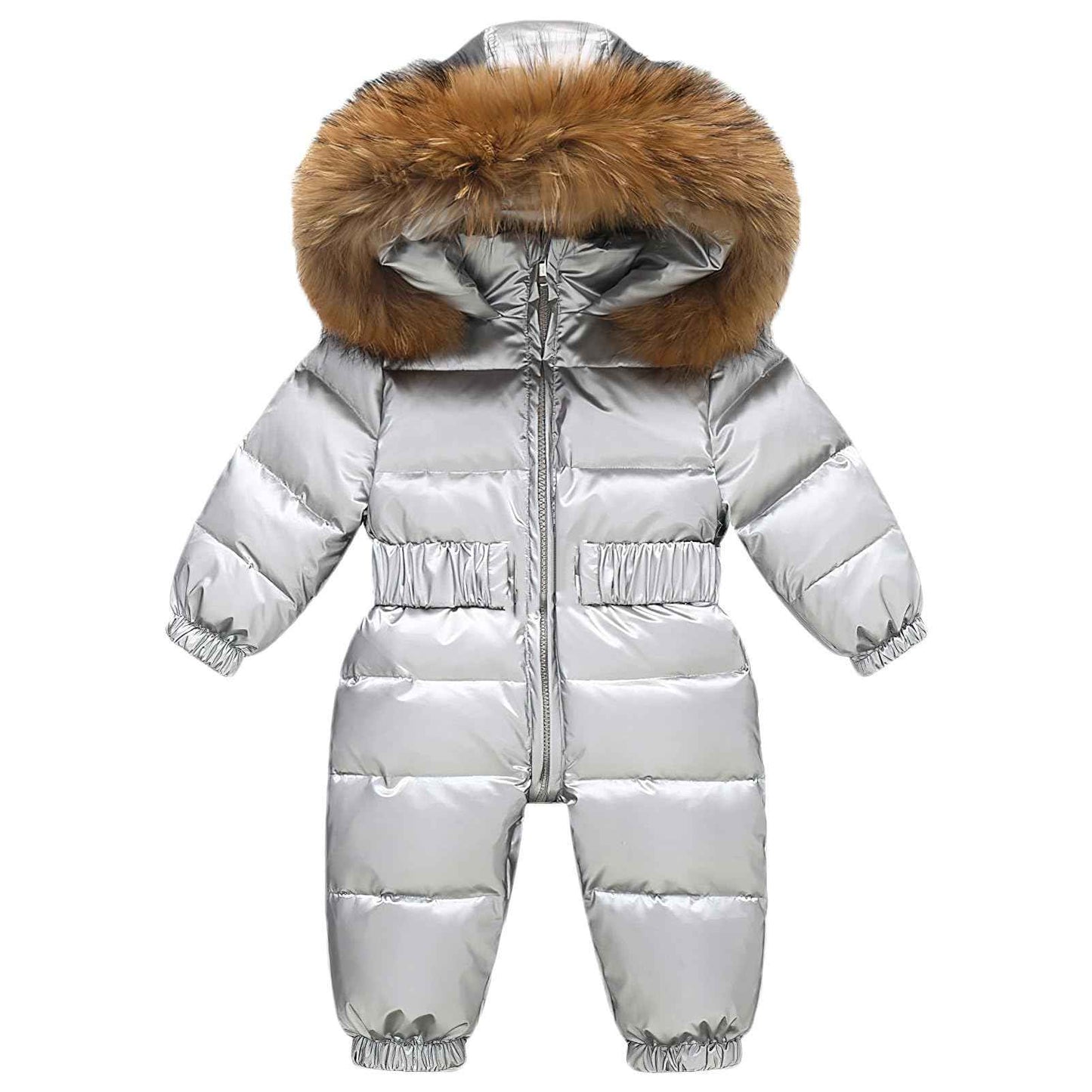 amropi Baby Girls' Snowsuit with Hood Romper Puffer Down Winter Warm Jumpsuit for 0-5 Years