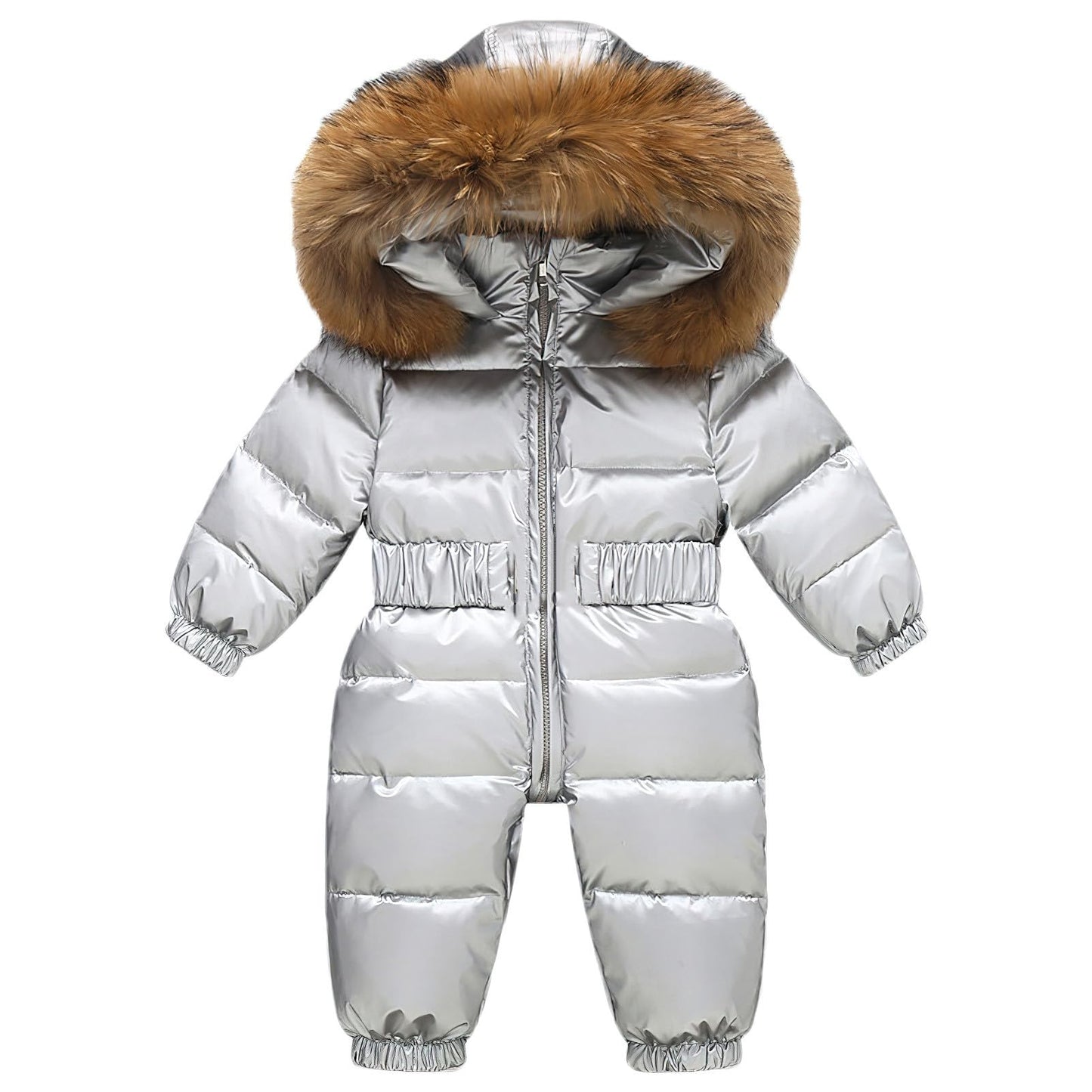 amropi Baby Girls' Snowsuit with Hood Romper Puffer Down Winter Warm Jumpsuit for 0-5 Years