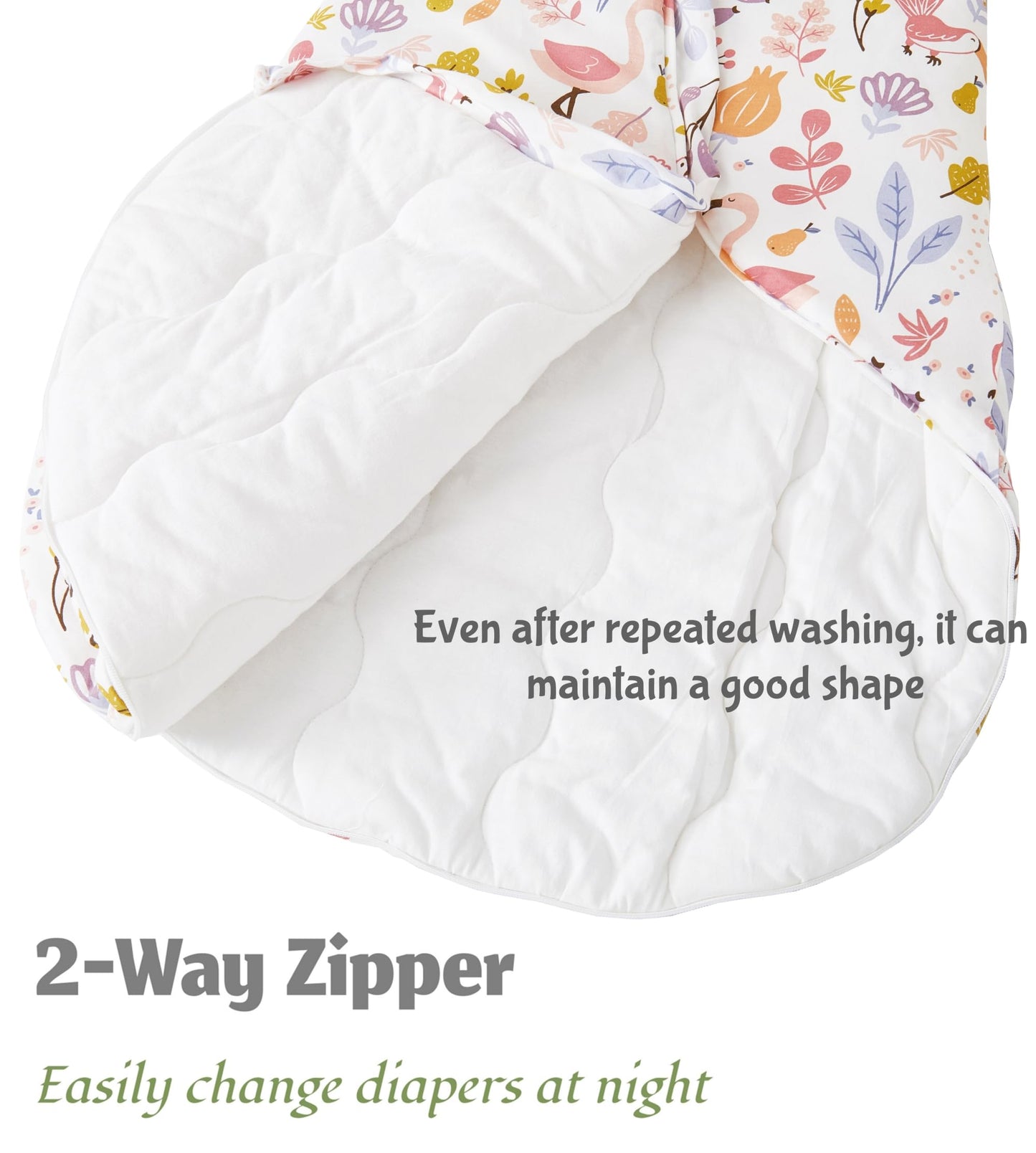 Chilsuessy Baby Sleeping Bag Winter with Removable Long Sleeve Organic Cotton Baby Sleeping Bag Small Children All-Year Sleeping Bag Pyjamas for Boys and Girls, Crown/2.5 Tog, 75-90 cm
