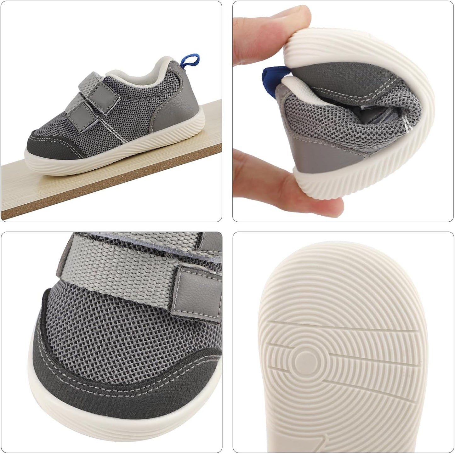 LACOFIA Baby Lauflernschuhe Unisex Erste Babyschuhe Kleinkind Mesh Sneaker rutschfeste Atmungsaktive Turnschuhe