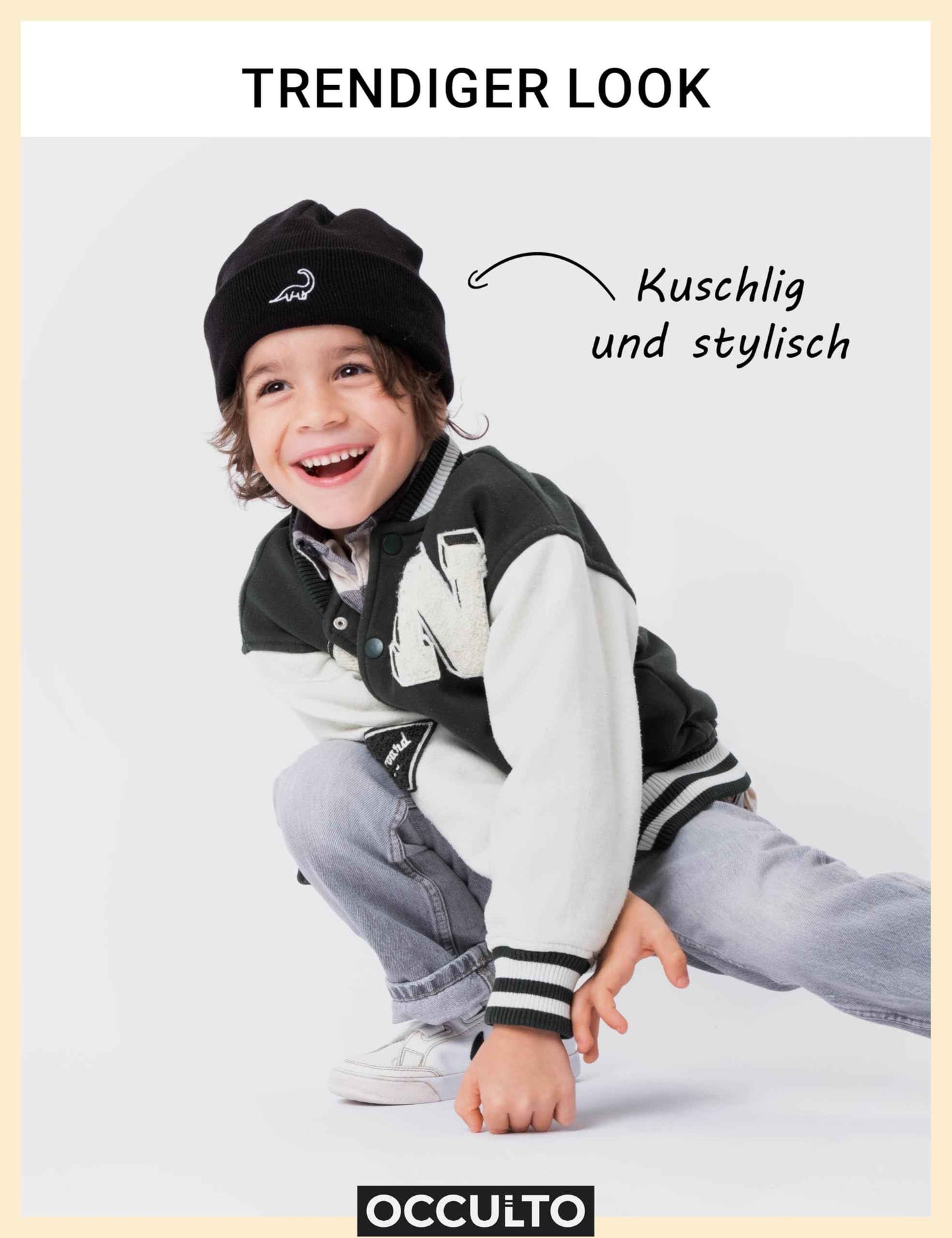 Occulto Jungen & Mädchen Winter Mütze (Model: Lian), Kinder Beanie